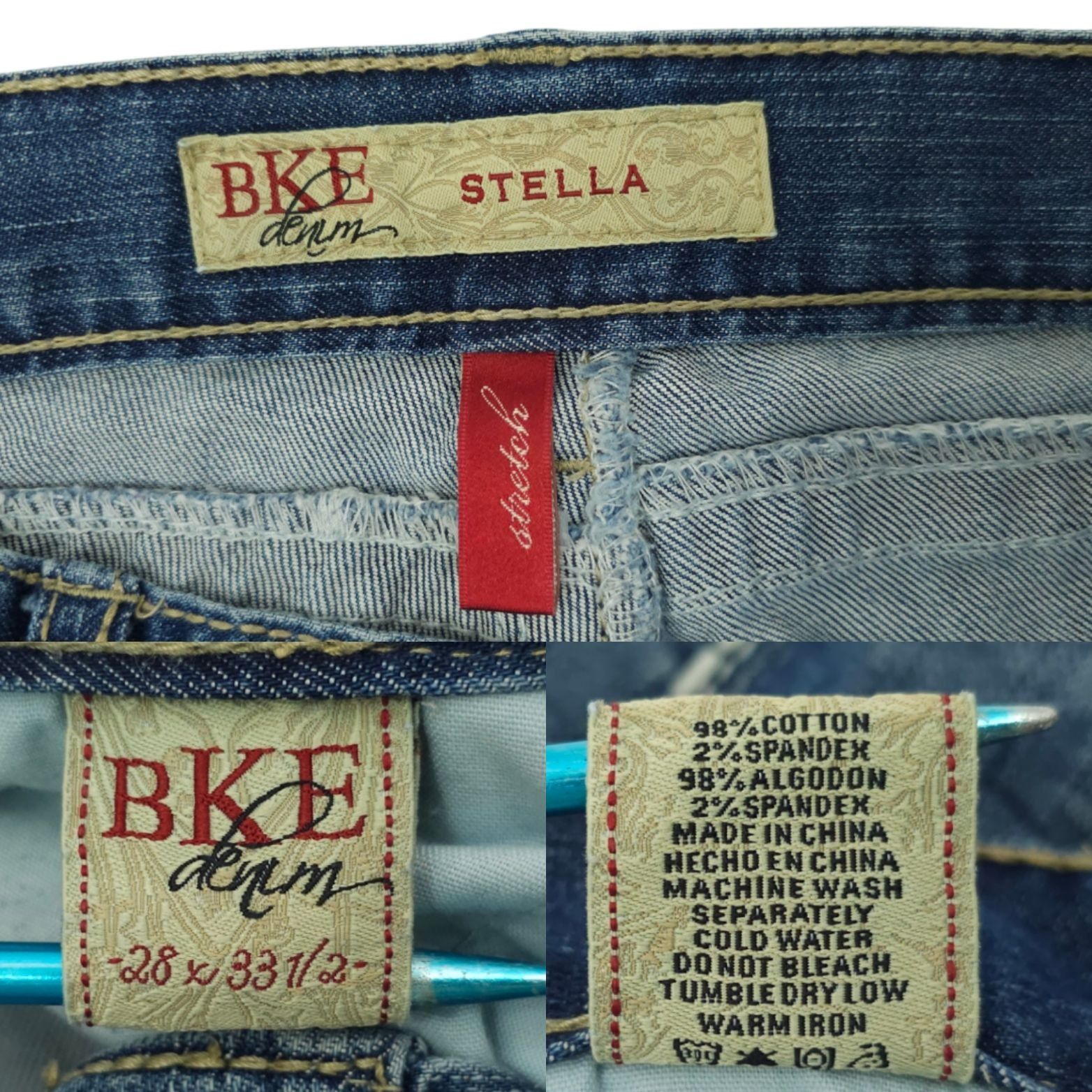 BKE BKE Stella Bootcut Jeans 28x33 READ Long Inseam Stretch Size 30" / US 8 / IT 44 - 8 Thumbnail