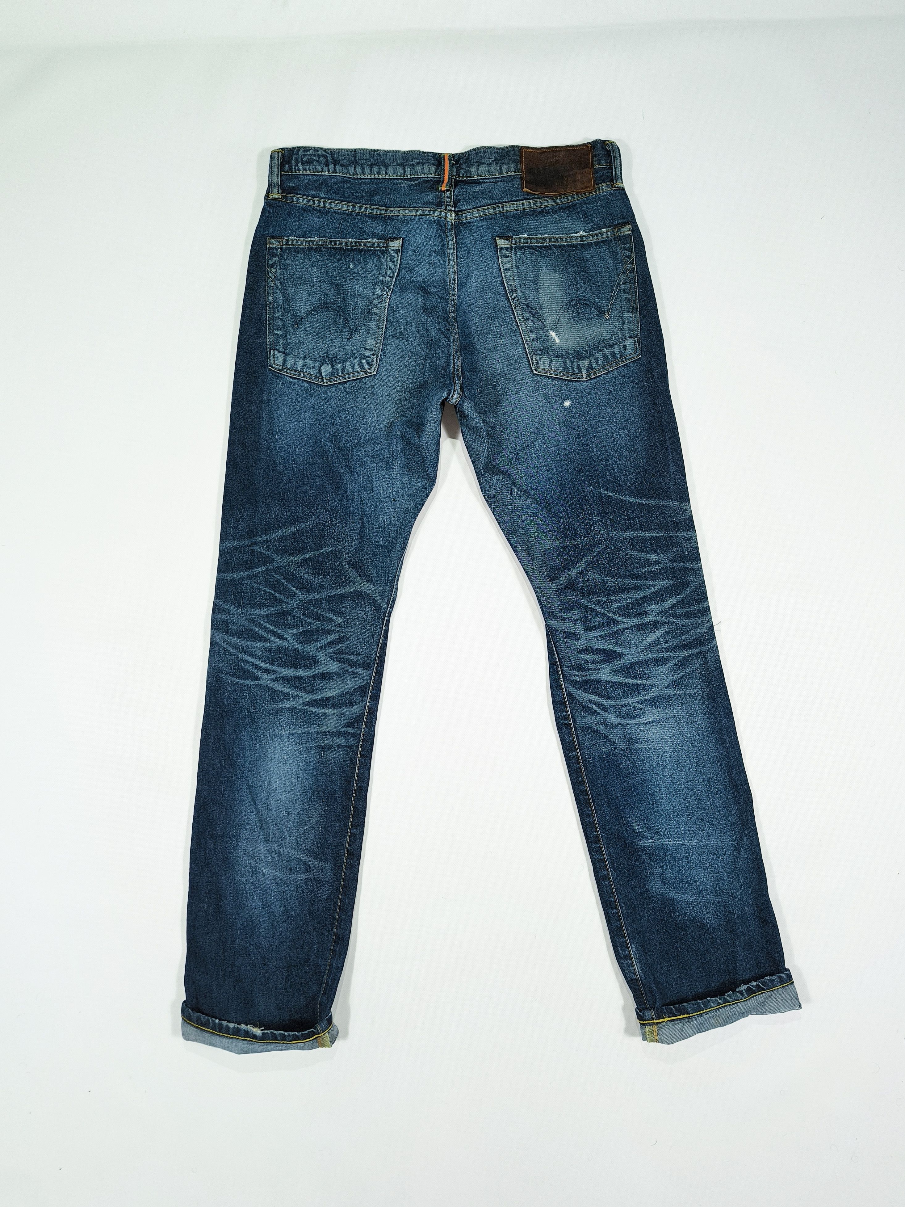 Edwin EDWIN 053RV Distressed Selvedge Denim Jeans Japan Size US 31 - 8 Thumbnail