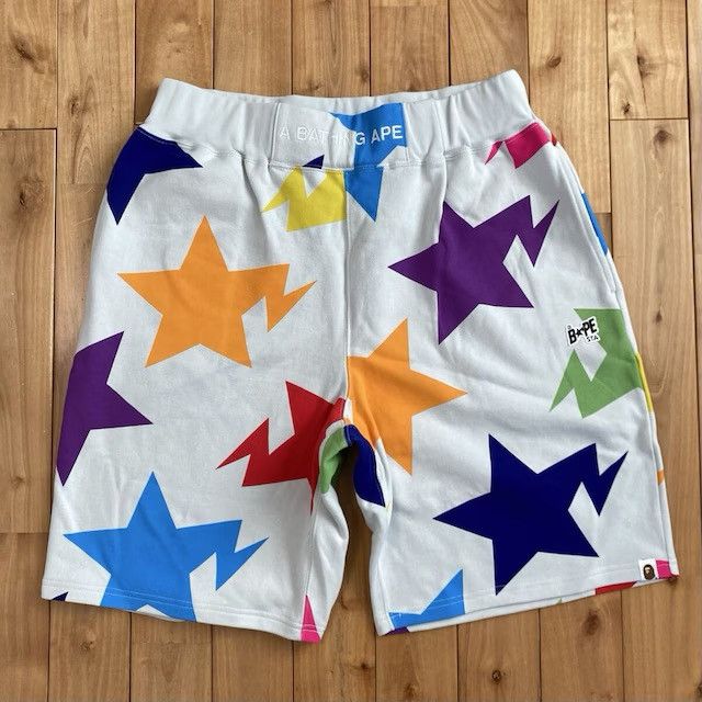 Bape BAPE STA Sweat Shorts Multi Color a bathing ape ★size XL Size US 36 / EU 52 - 1 Thumbnail