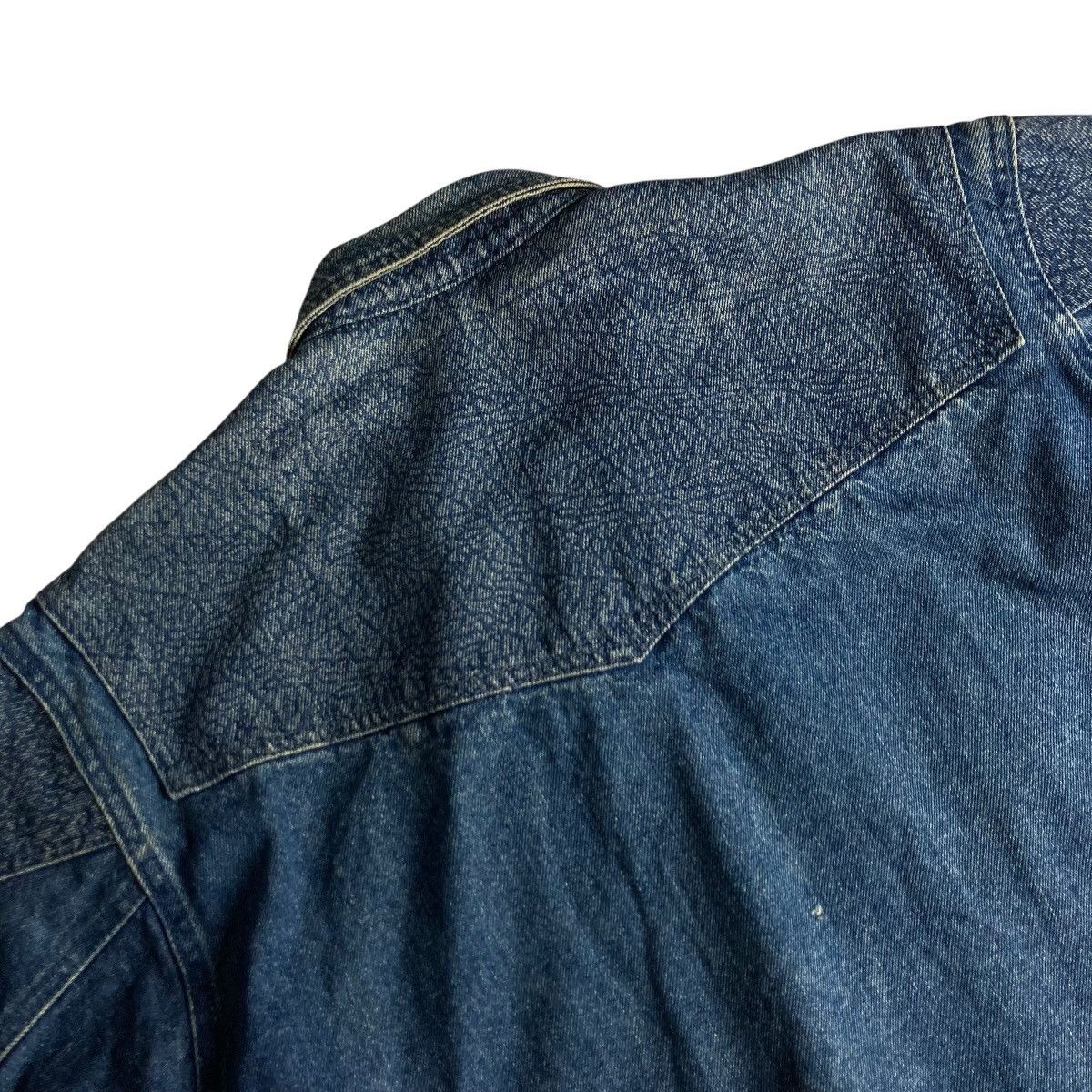 Kapital 🇯🇵 MOD BEAUTE DISTRESSED MUD WASHED BUTTON UP DENIM JACKET Size US L / EU 52-54 / 3 - 7 Thumbnail