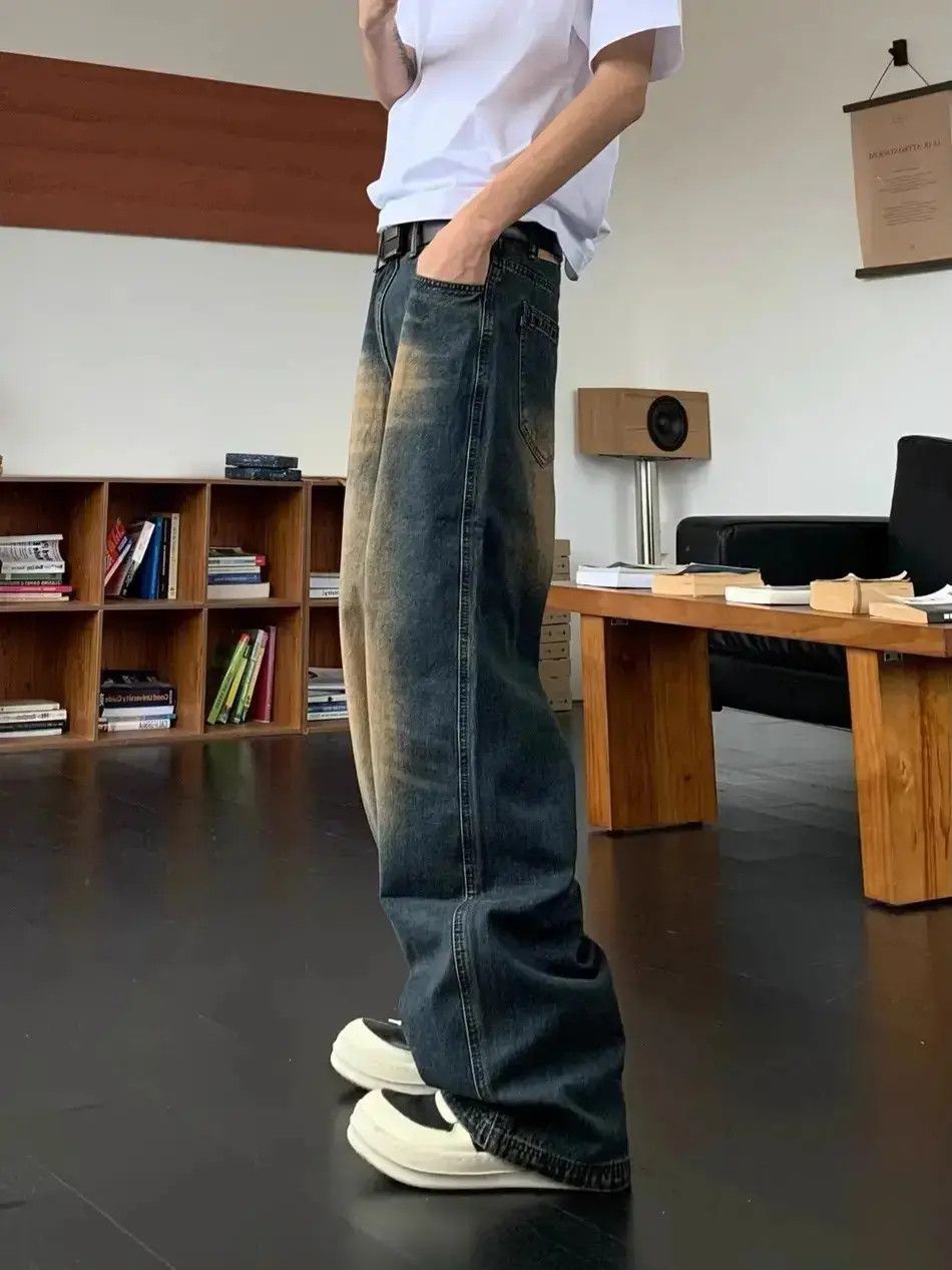 Japanese Brand Loose wide leg retro jeans Size US 32 / EU 48 - 3 Thumbnail