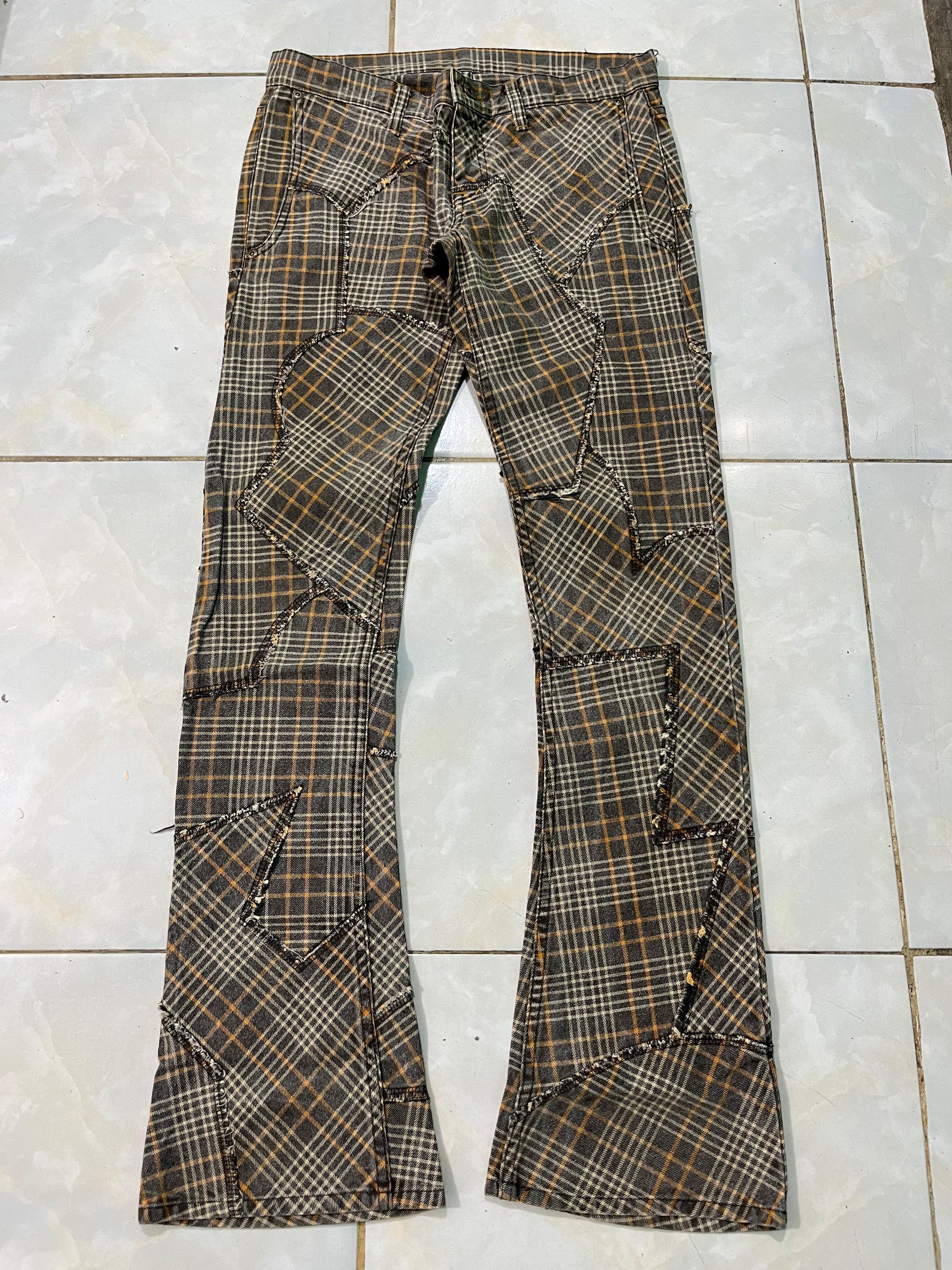 Hysteric Glamour Hysteric Glamour Patchwork Flared Pants Size US 29 - 1 Thumbnail