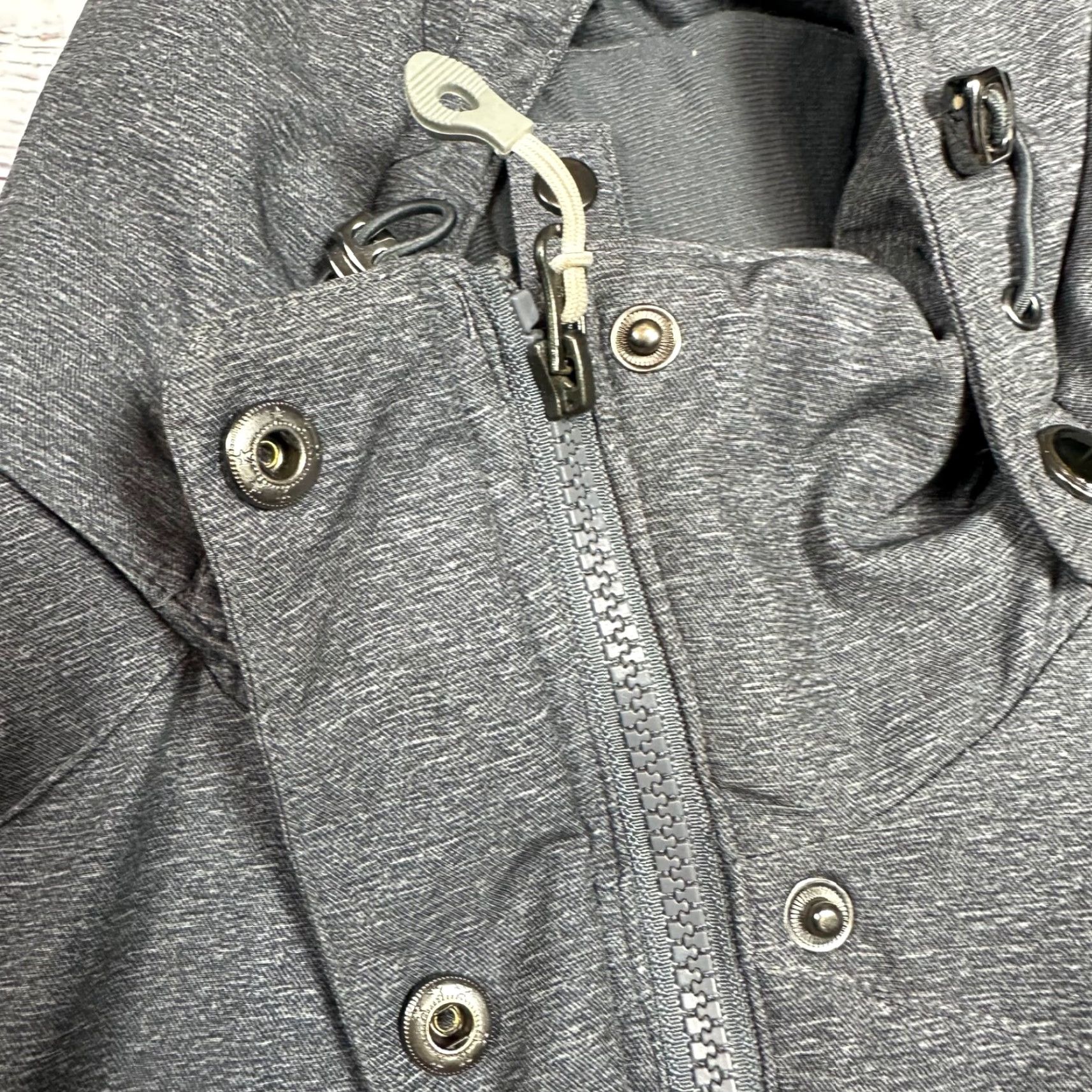 Vintage Gerry Women's Jacket Zip Front Hooded Gray S Pockets Drawcord Hem Size S / US 4 / IT 40 - 6 Thumbnail