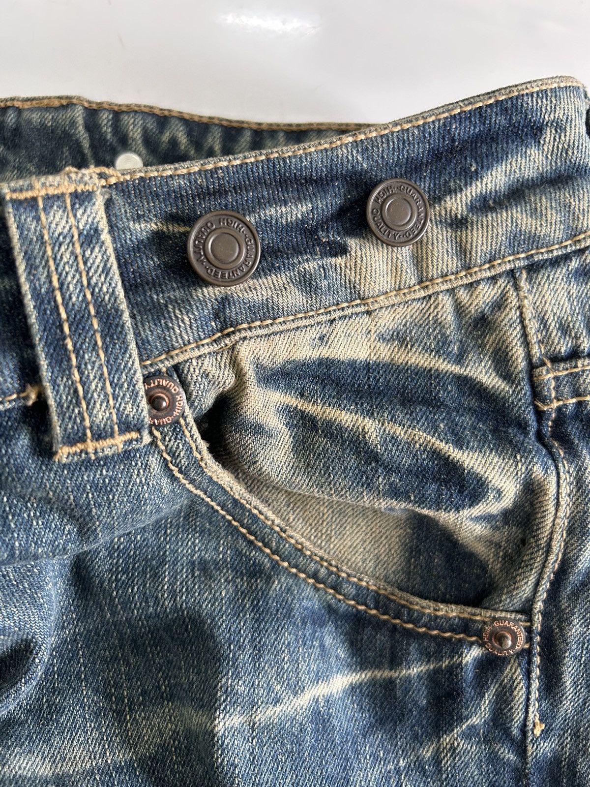 Japanese Brand Vintage Japanese Denim Distressed Mud Wash Jeans Size US 32 / EU 48 - 11 Thumbnail