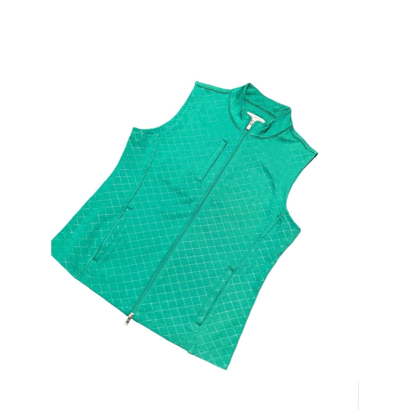 Peter Millar Peter Millar Vest Womens Green Golf Full Zip Ladies Polyester Size Large Size L / US 10 / IT 46 - 4 Thumbnail