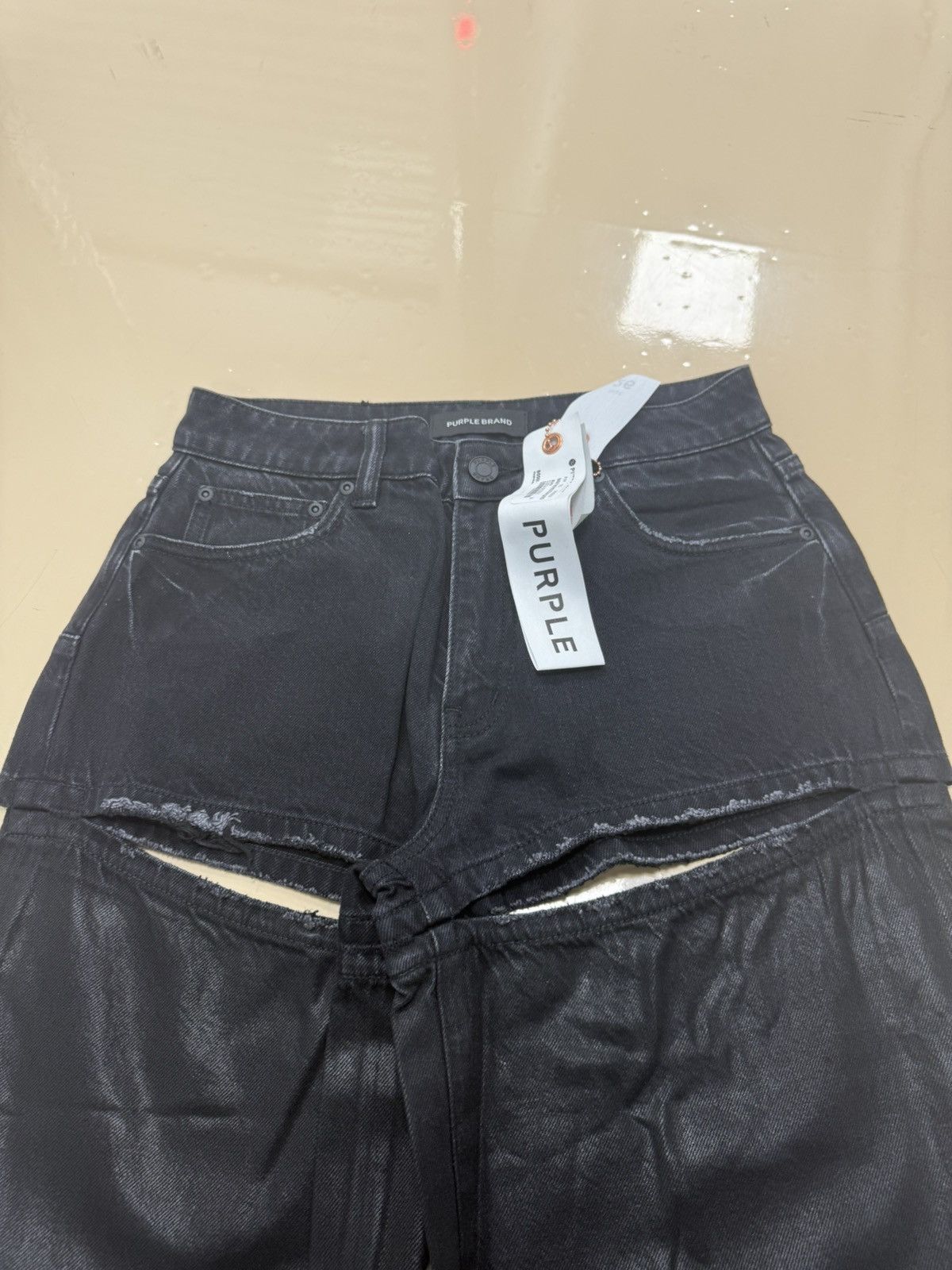 Other Purple Brand Baggy Two Piece Jeans Size 26" / US 2 / IT 38 - 2 Thumbnail