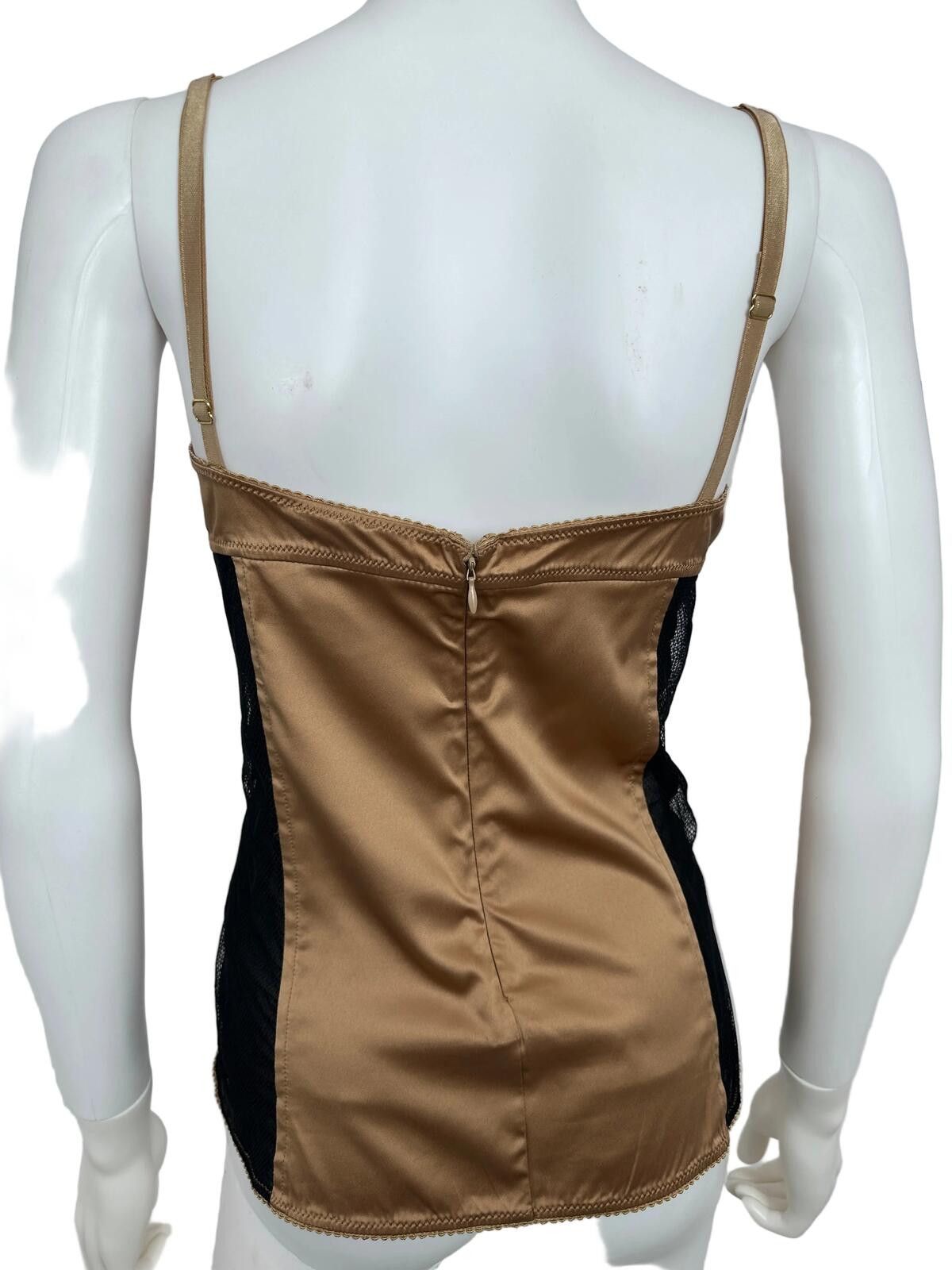 Dolce & Gabbana Dolce & Gabbana Satin Lace Corset Size L / US 10 / IT 46 - 2 Thumbnail