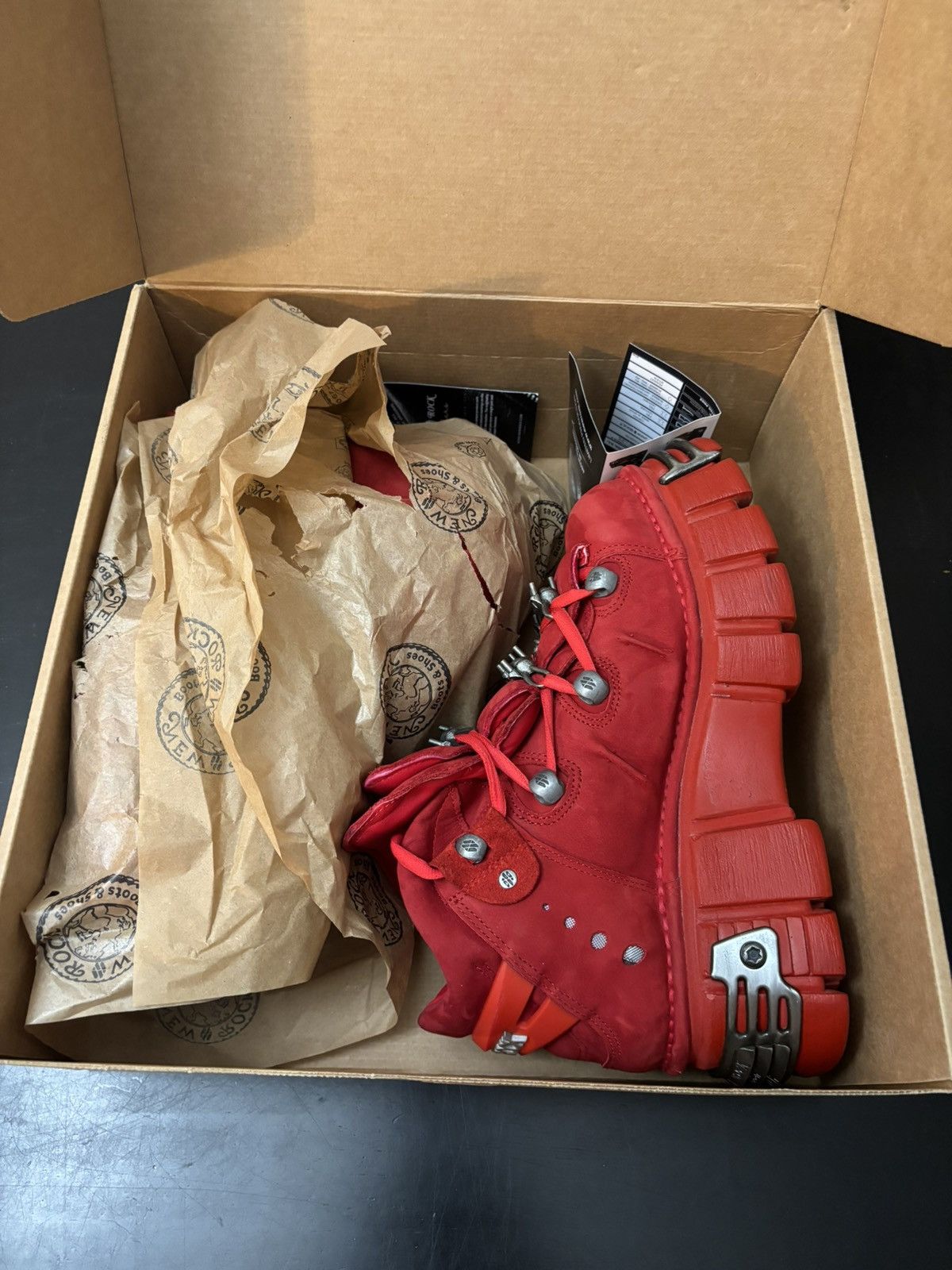 New Rock New Rock Jaded London Tower Boots October Red Size US 10 / EU 43 - 11 Thumbnail