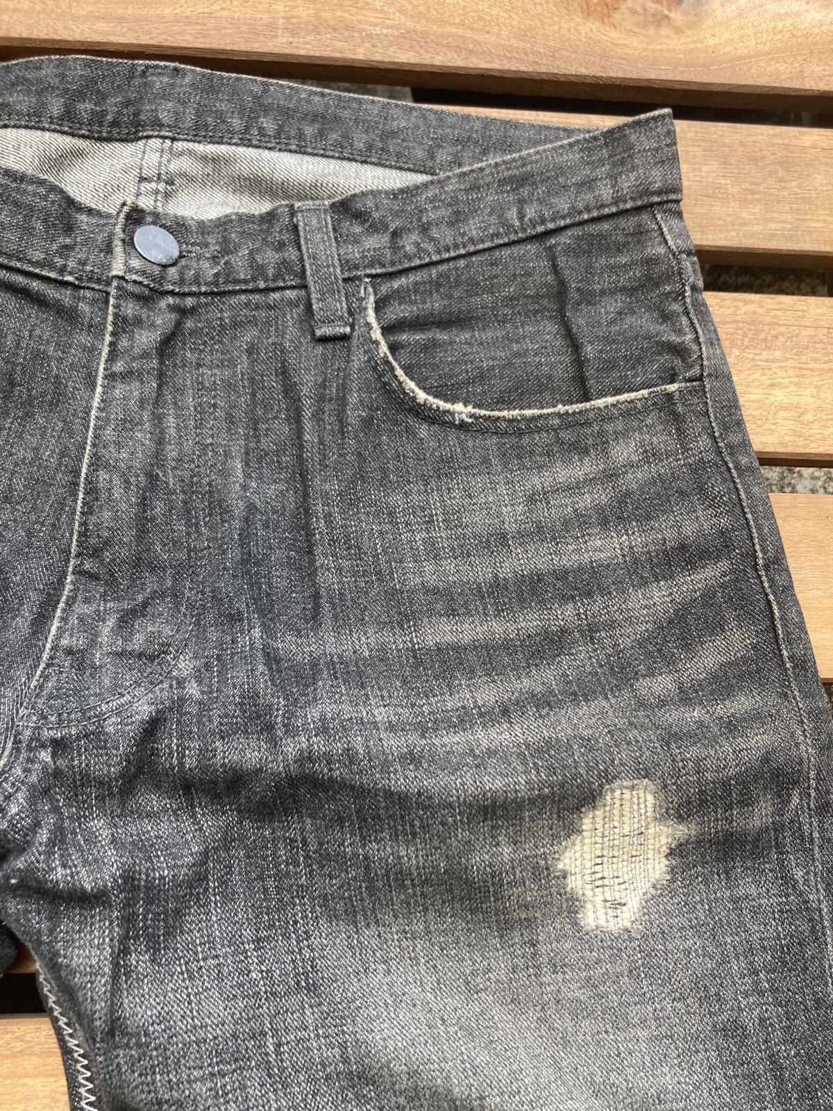 Number (N)ine Distressed Denim Jeans Number Nine Size US 32 / EU 48 - 9 Thumbnail