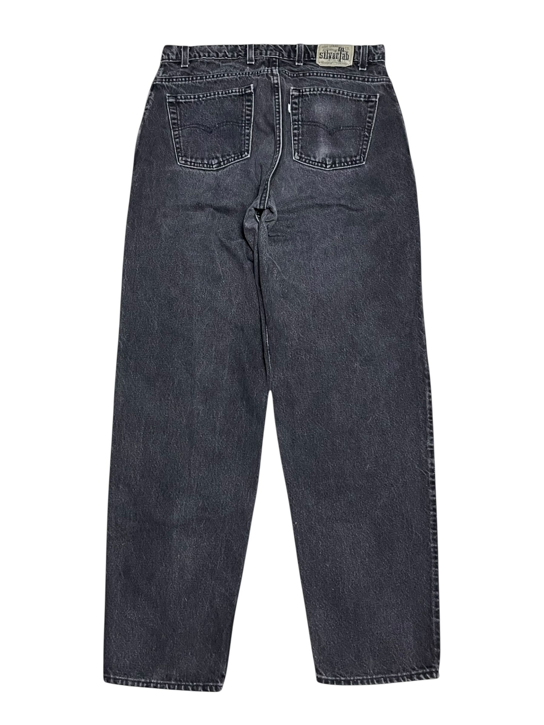 Levi's Made & Crafted VINTAGE 90’s LEVI’S SILVERTAB BAGGY MADE IN USA HIP HOP JNCO Size US 27 - 2 Thumbnail