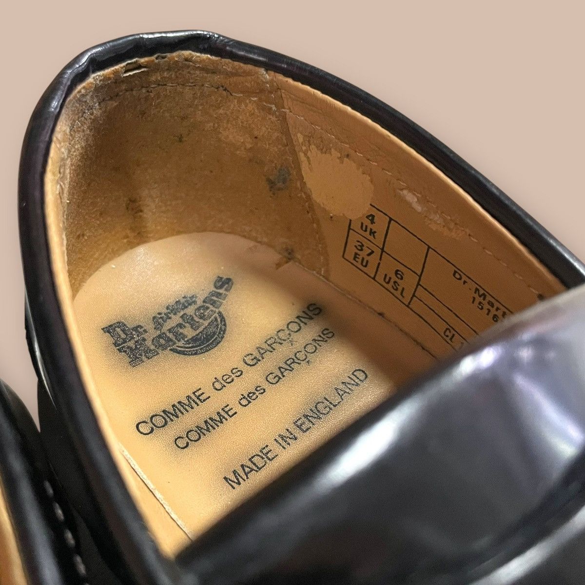 Comme des Garcons × Dr. Martens Dr.Martens X Comme des Garçons "Adrian" Loafers Size US 5 / EU 37 - 17 Thumbnail