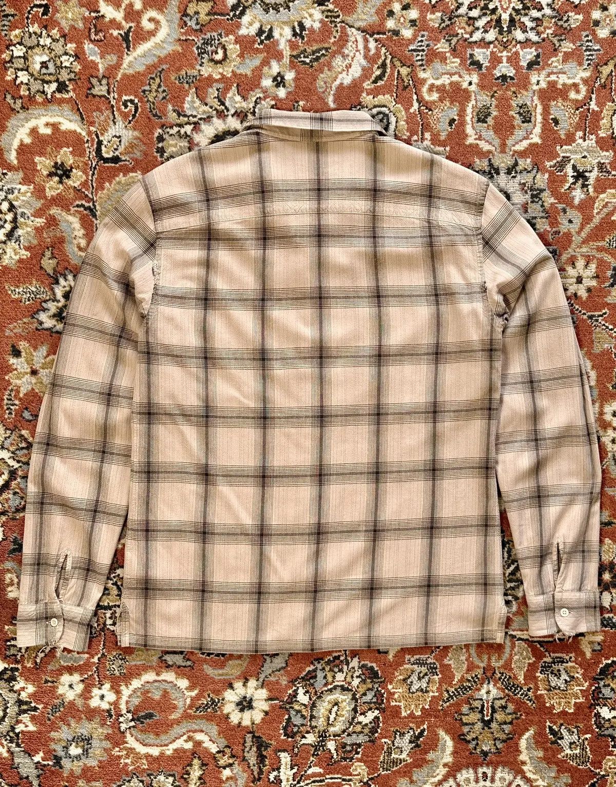 Allsaints Allsaints Flannel Distressed Check Long Sleeve Shirt Size US M / EU 48-50 / 2 - 11 Thumbnail