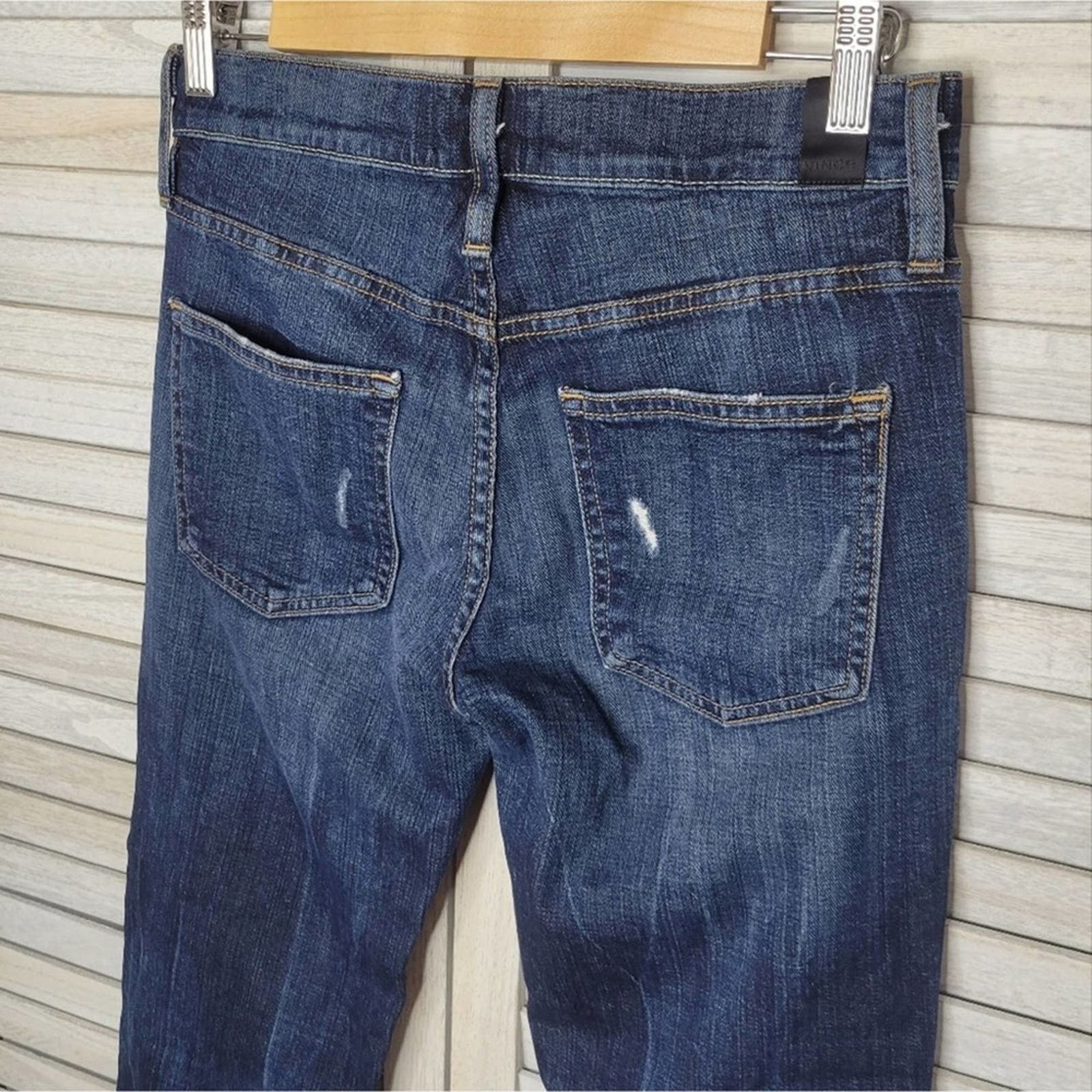 Vince Vince Five Pocket Relaxed Destructed Jeans Womens 25 Regular Size 25" / US 0 / IT 36 - 6 Thumbnail