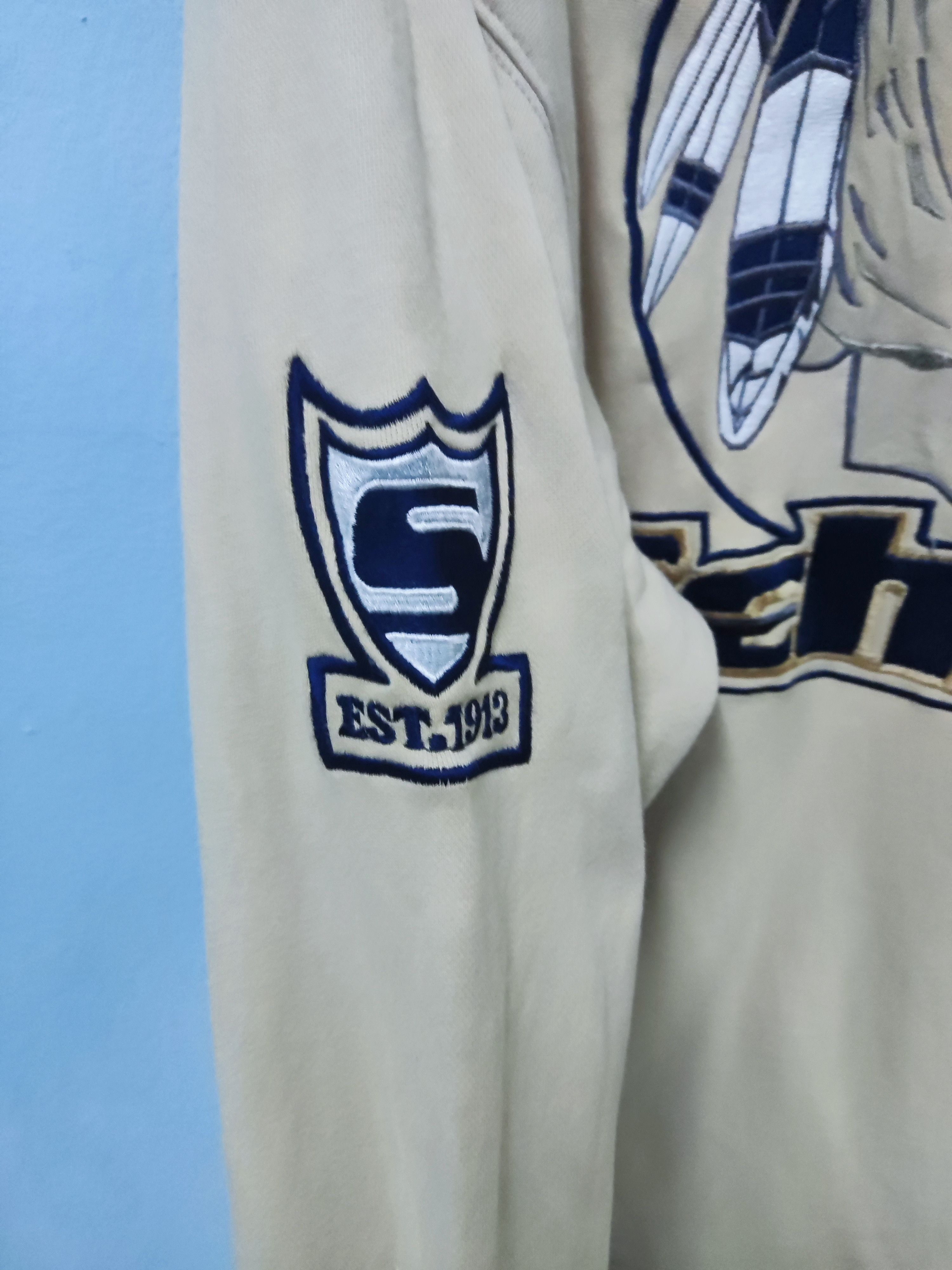 Schott Scott usa Native American Embroidered Sweatshirt Size US XXL / EU 58 / 5 - 5 Thumbnail