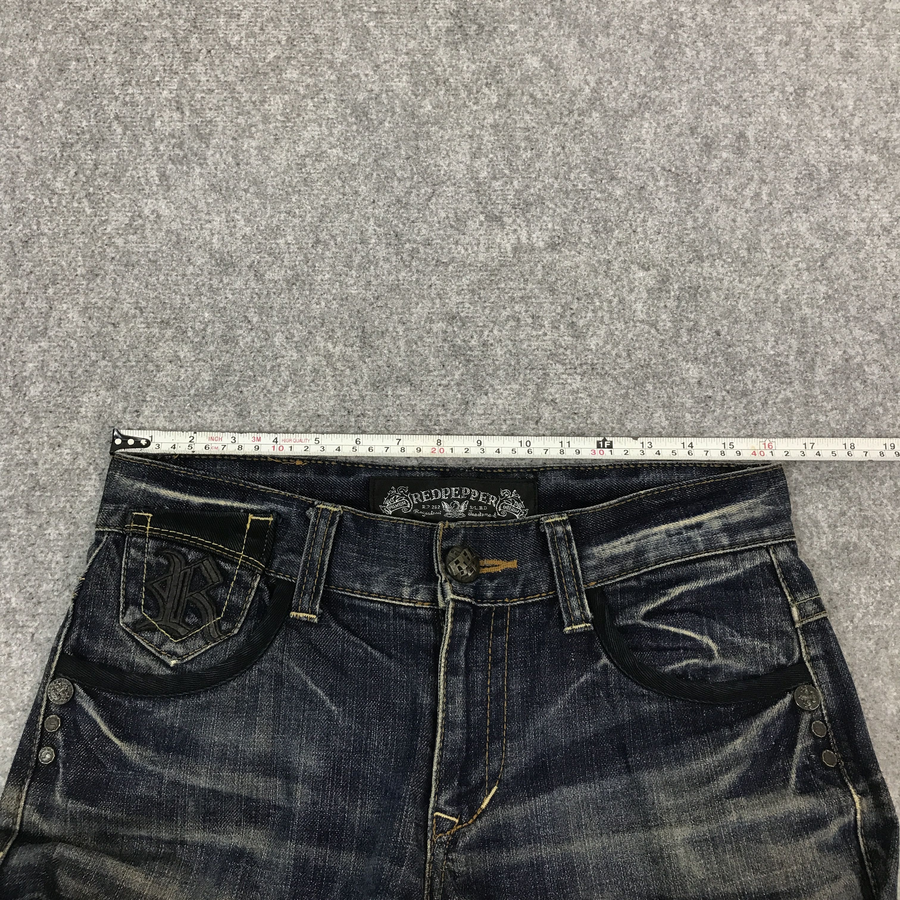 Japanese Brand red pepper Japan design Denim jeans Pants Size US 30 / EU 46 - 9 Thumbnail