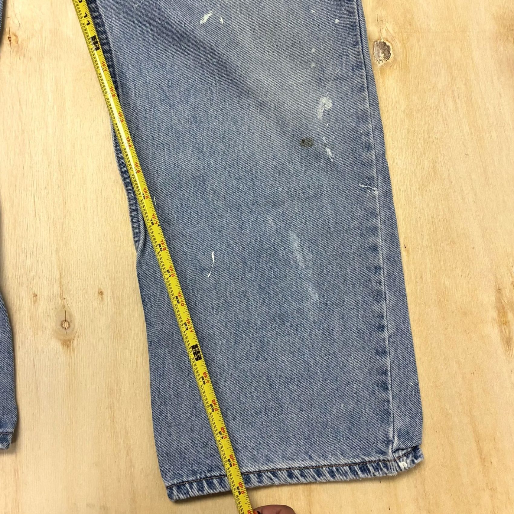 Old Navy Old Navy Jeans Mens 40x30 Light Wash Blue Denim Relaxed Straight Distressed Vintage N/A Size US 40 / EU 56 - 6 Thumbnail