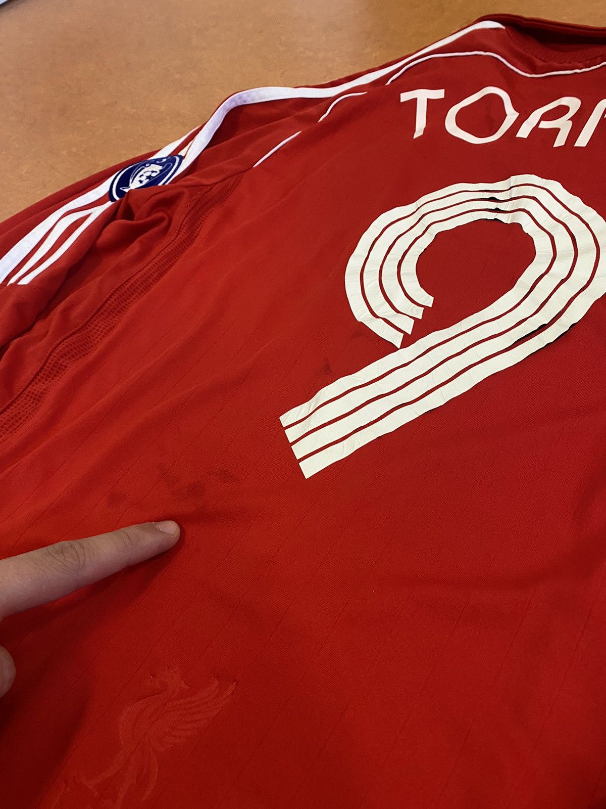 Torres Liverpool 2008 2009 PLAYER ISSUE Away Soccer Jersey M