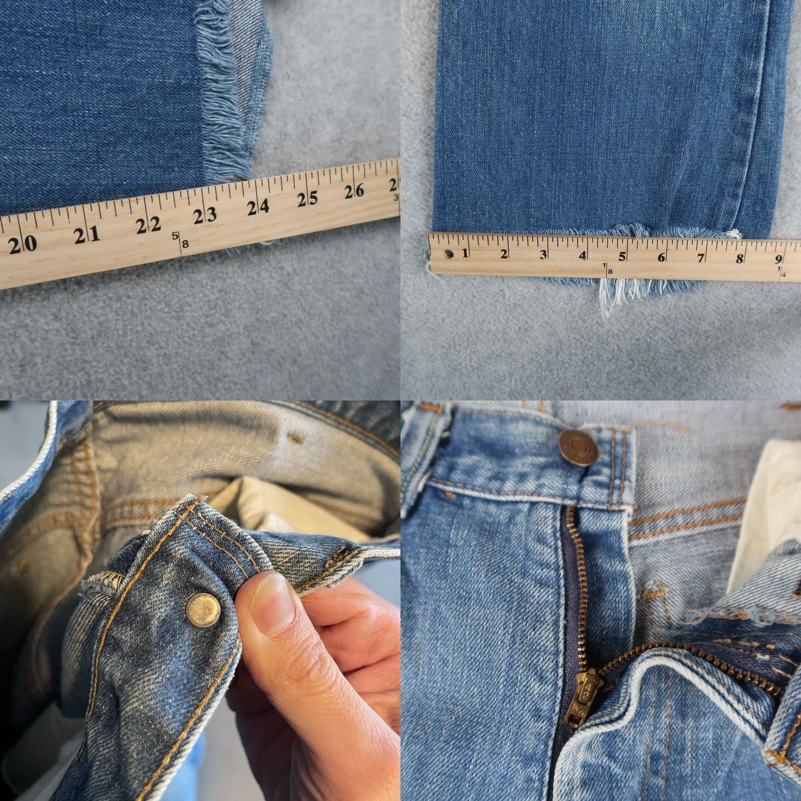 Levi's VINTAGE Levi's 646 Orange Tab Bellbottom Flare Jeans 31x23 Denim Blue 80s Mens Regular Size US 31 - 8 Thumbnail