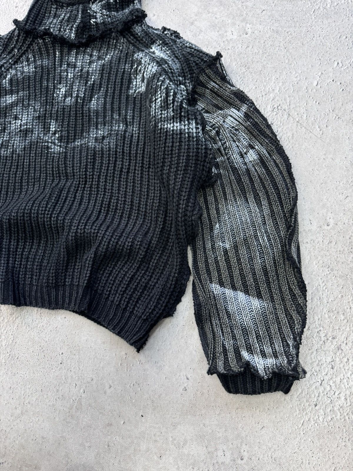 Hysteric Glamour × Japanese Brand × Vintage SALE💣💣CRAZY JUNYA WATANABE STYLE HOODED SWEATER OVERPRINT Size US L / EU 52-54 / 3 - 5 Thumbnail