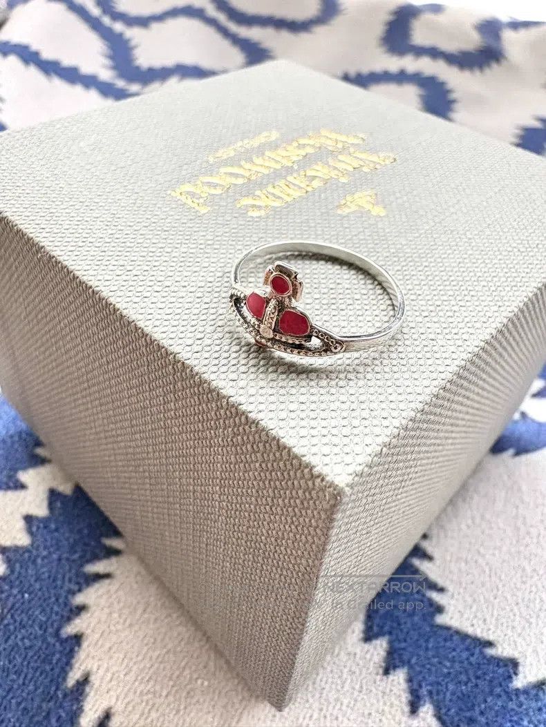 Vivienne Westwood Vivienne Westwood size XS Vintage Red Heart Ring Size ONE SIZE - 2 Thumbnail
