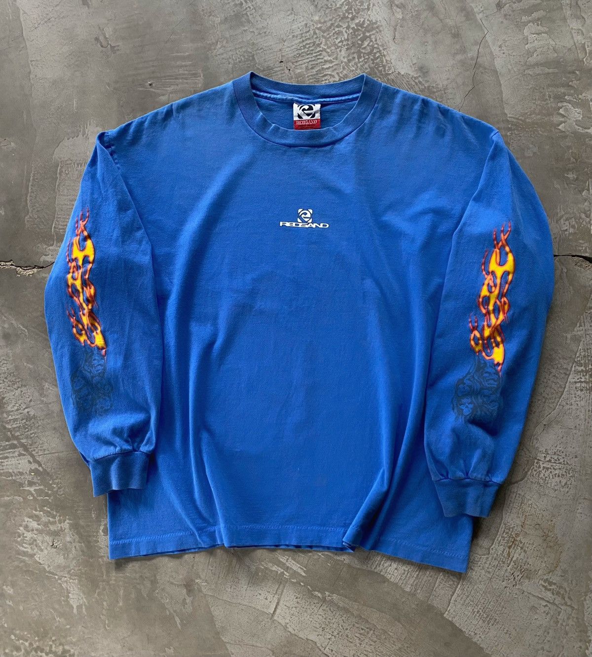 Vintage Vintage Redsand Flame Long Sleeve 2000 Size US XL / EU 56 / 4 - 1 Thumbnail