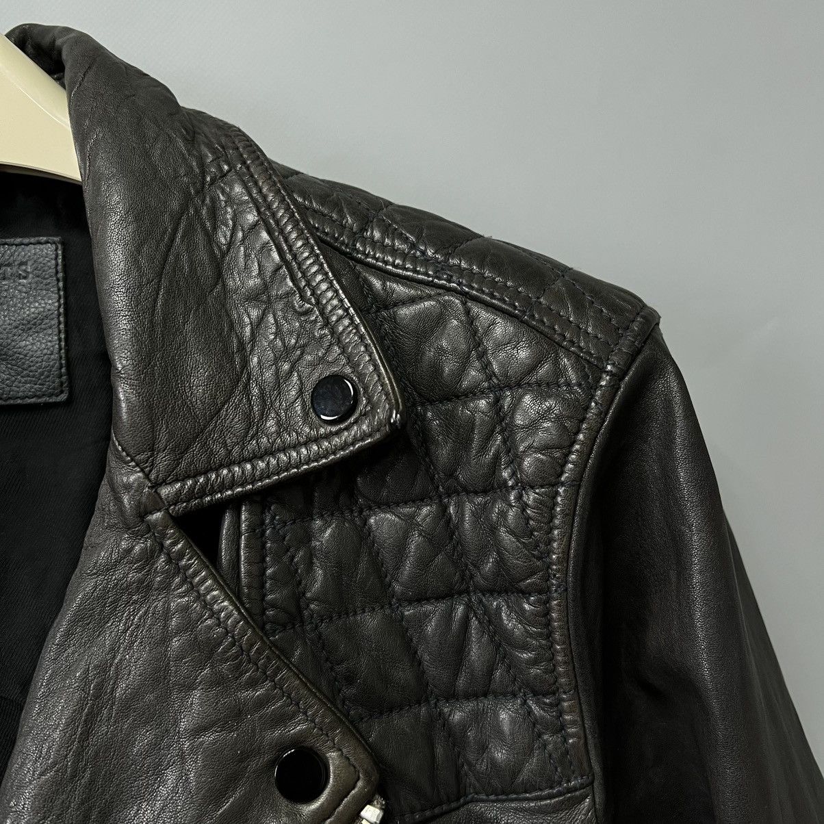 Allsaints Allsaints Conroy Leather Biker Jacket Men’s Size M Size US M / EU 48-50 / 2 - 11 Thumbnail