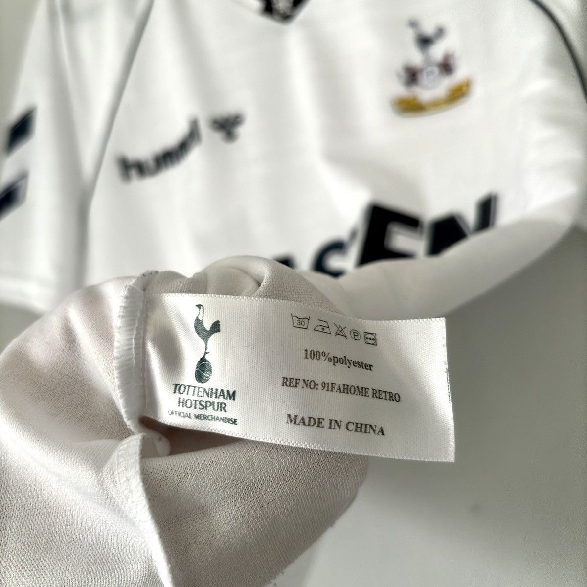 Hummel × Vintage 1990 1991 Tottenham Hotspur Home Retro Replica Soccer Jersey Size US M / EU 48-50 / 2 - 8 Thumbnail