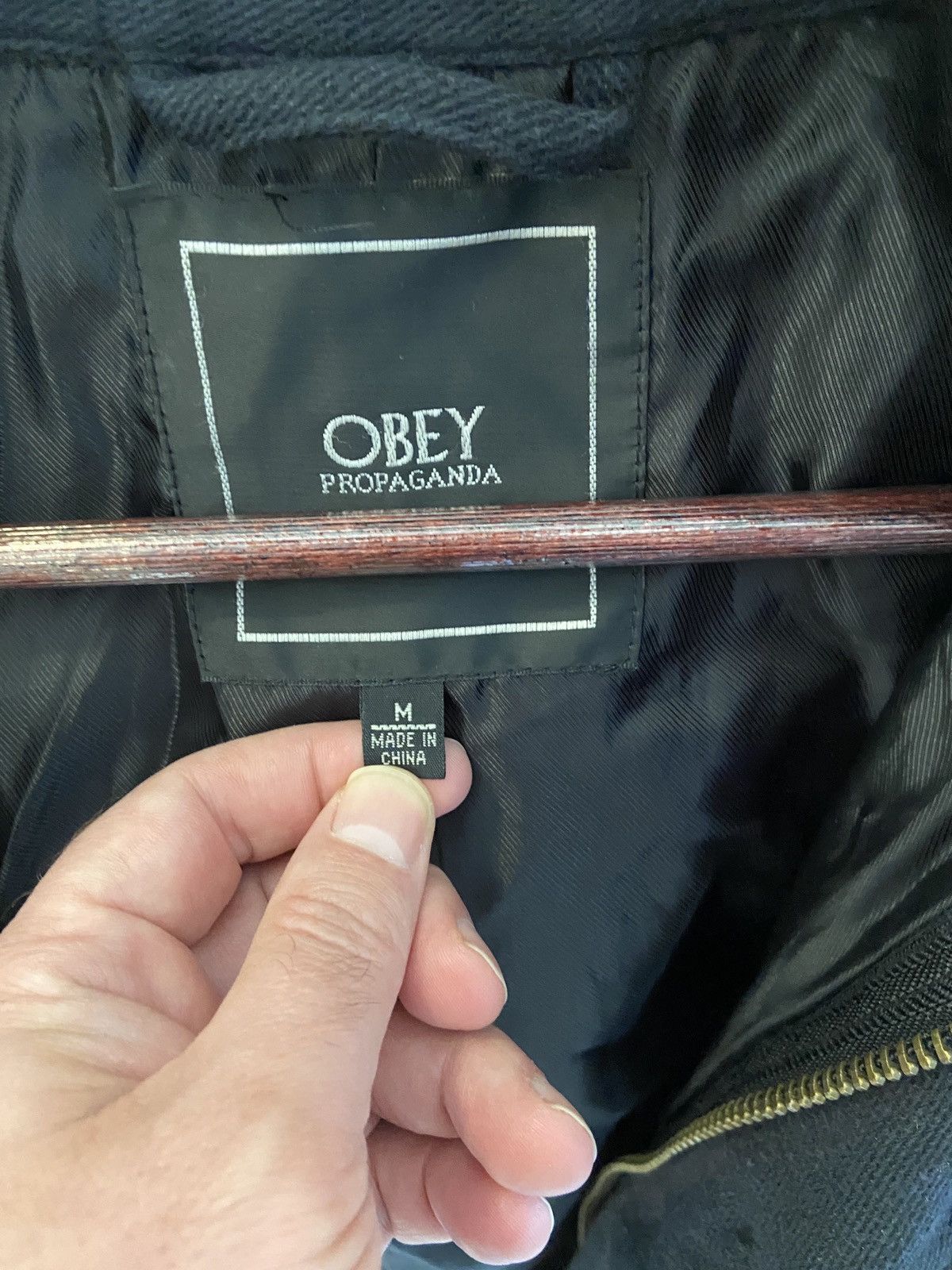 Obey Obey jacket medium black military Size US M / EU 48-50 / 2 - 2 Thumbnail
