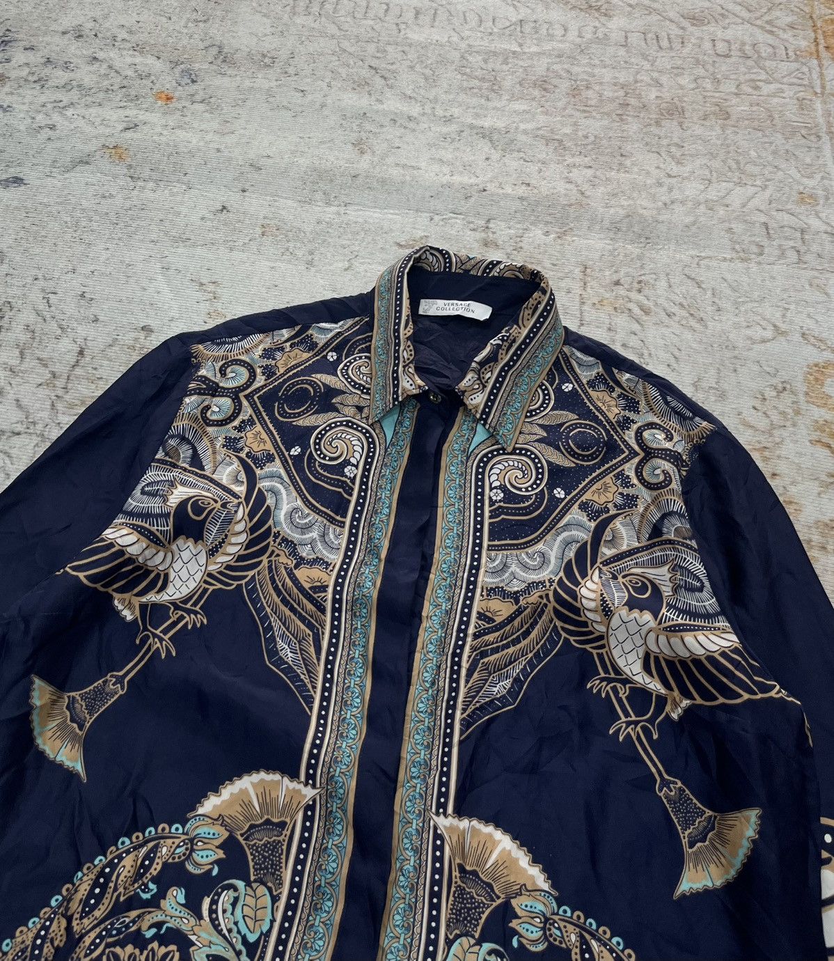 Versace Rare‼️ Versace Collection Barocco Print 100% Silk Size US S / EU 44-46 / 1 - 3 Thumbnail