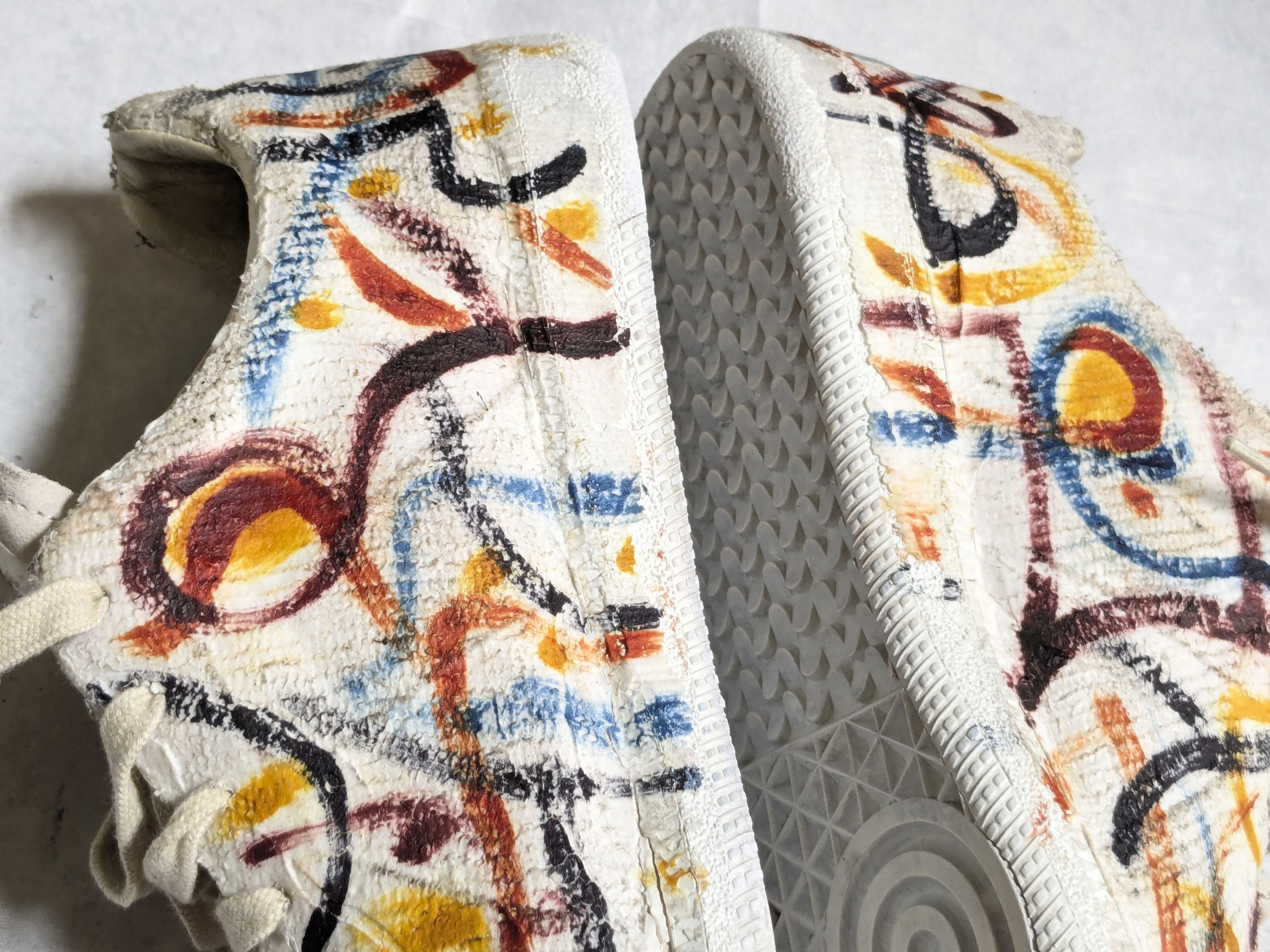 Maison Margiela Maison Margiela GAT Replica Paint Splatter White 10 43 Lows Size US 10 / EU 43 - 15 Thumbnail