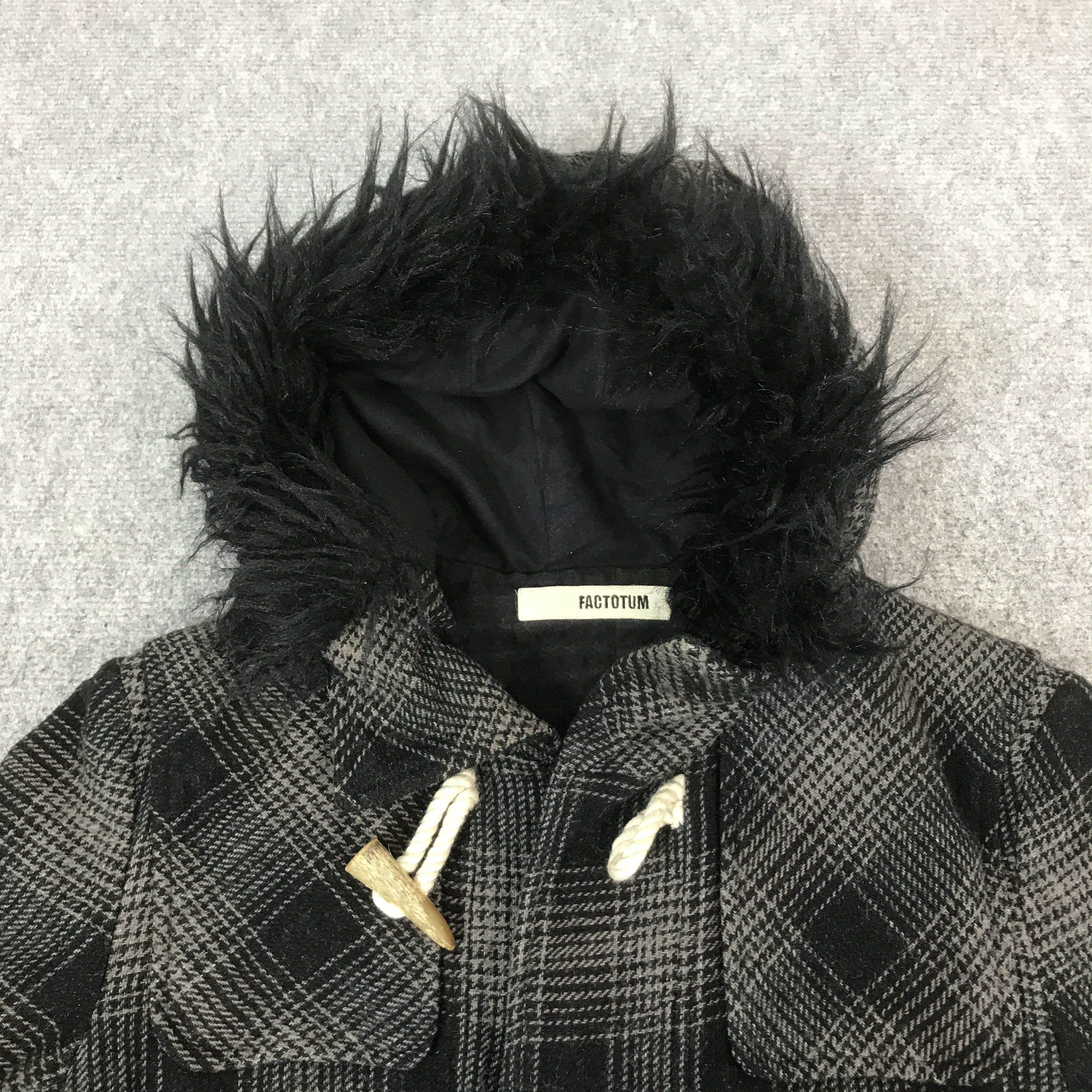 FACTOTUM factotum punk style design fur hoodie jacket Size US L / EU 52-54 / 3 - 8 Thumbnail