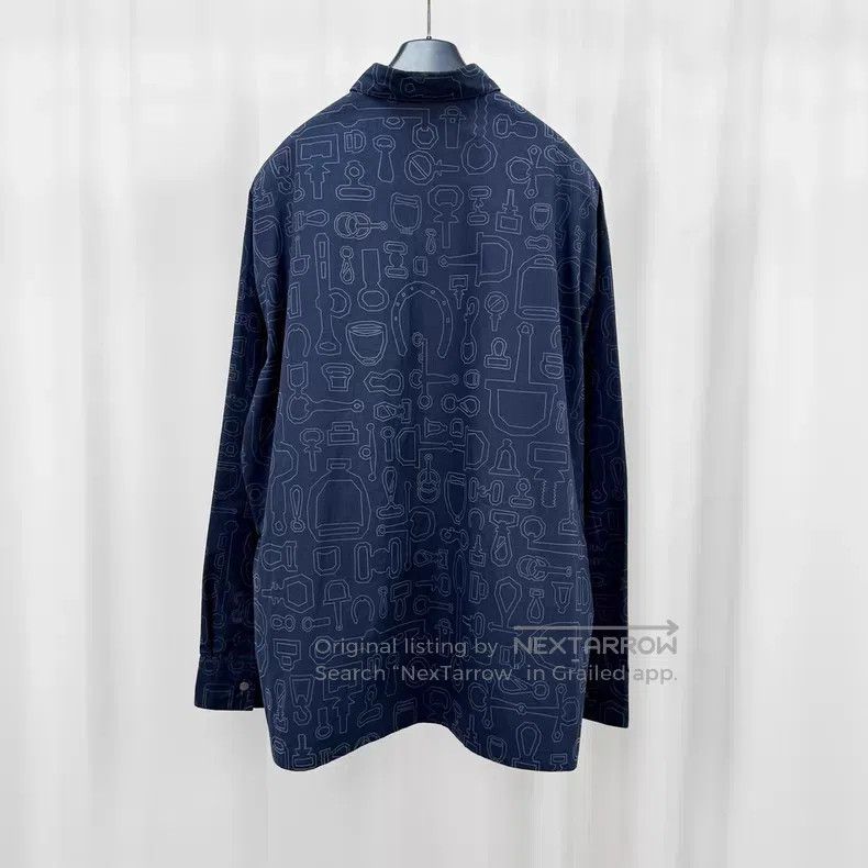 Hermes Hermes size 41 Saddle Full Print Shirt Jacket Size US XS / EU 42 / 0 - 2 Thumbnail