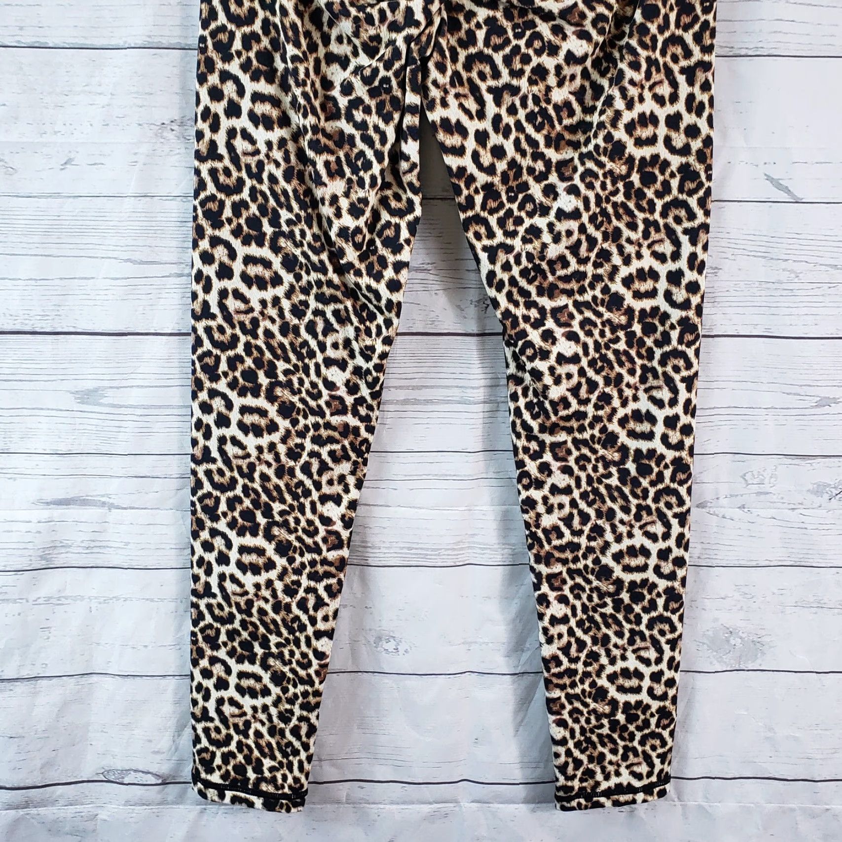 Vintage Zyia Womens Leggings Sz 4 Brown Animal Print Shirt? Size 27" / US 4 / IT 40 - 5 Thumbnail