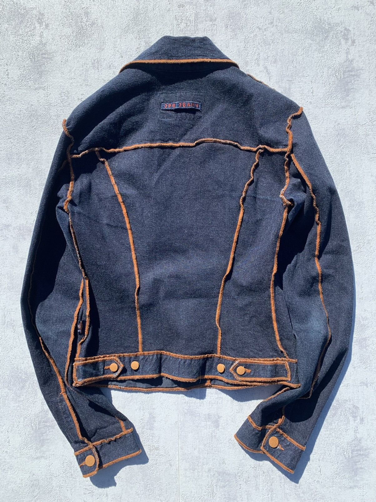 Jean Paul Gaultier Jean Paul Gaultier Navy Brut Denim Jacket - Small Size S / US 4 / IT 40 - 2 Thumbnail