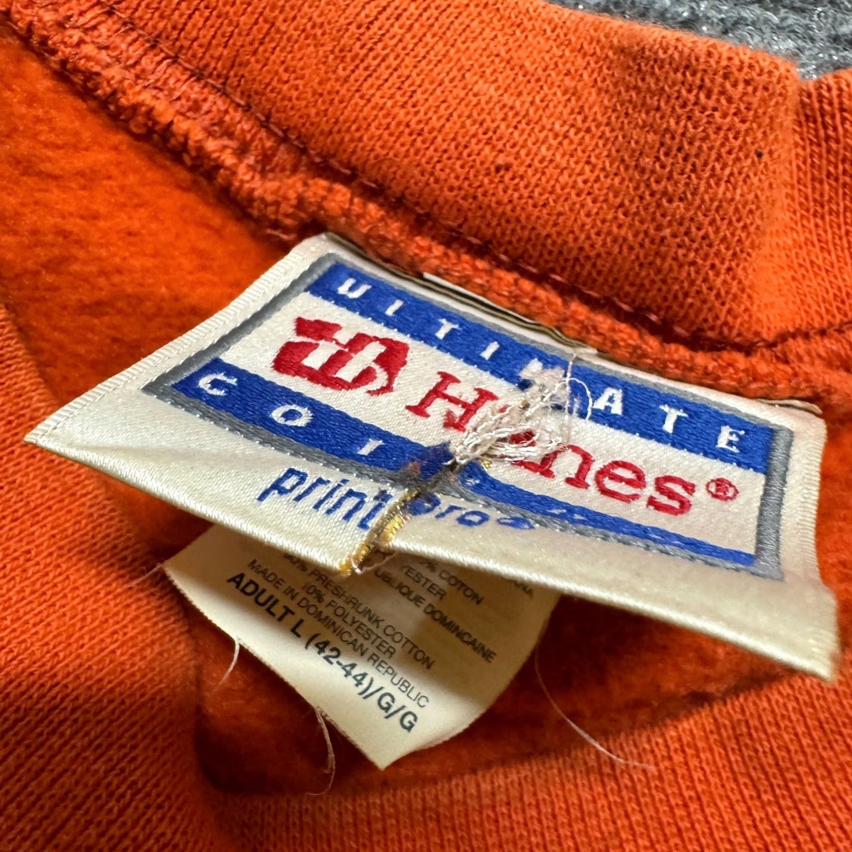 Hanes VINTAGE Hanes Sweatshirt Orange Pullover L Mens Your Ridiculous Little Opinion Has Been Noted Size US L / EU 52-54 / 3 - 3 Thumbnail