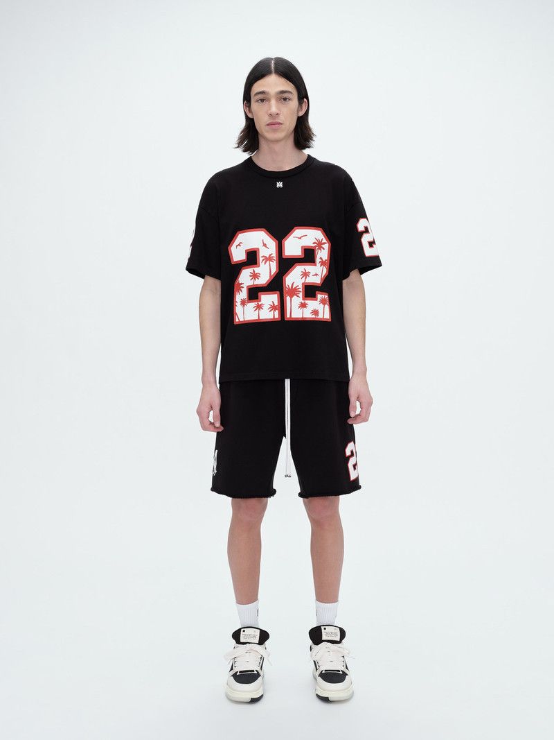Amiri o1gr1nt0426 Oversized 22 Football Short in Black Size US 40 / EU 56 - 2 Thumbnail