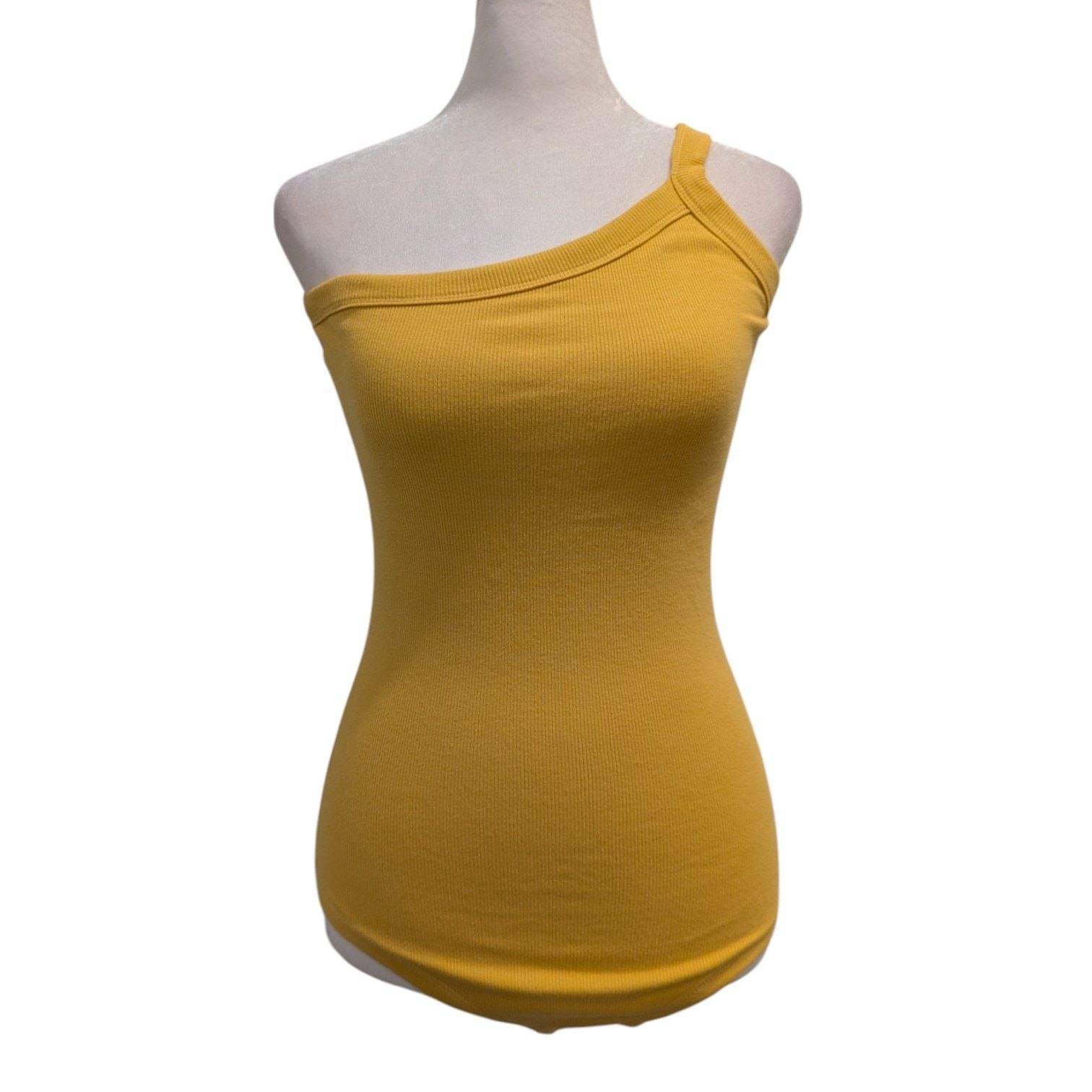Other raised by water Yellow One Strap Ribbed Bodysuit XS Size XS / US 0-2 / IT 36-38 - 1 Thumbnail