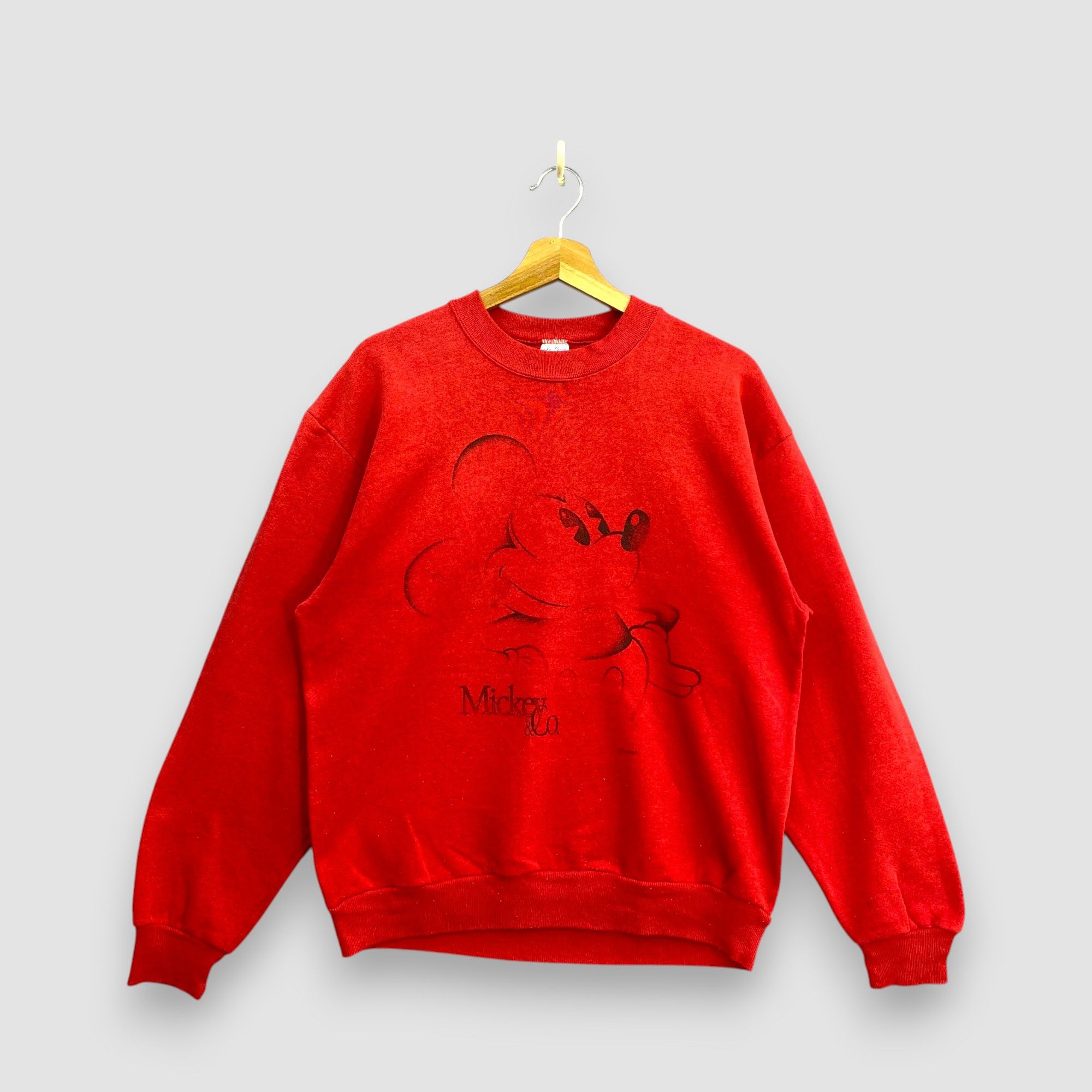 Disney Vintage 90s Disney Mickey Mouse Sweater Velva Sheen USA Size US M / EU 48-50 / 2 - 1 Thumbnail