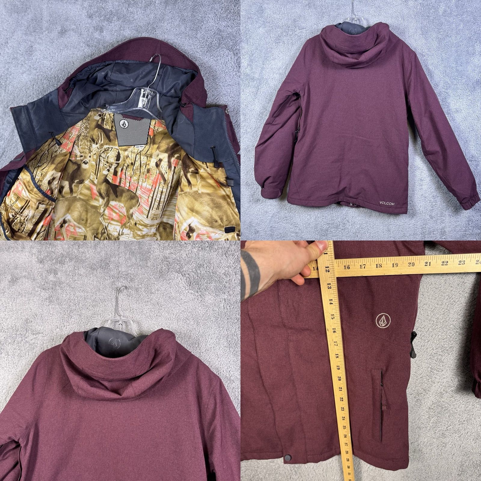 Volcom VINTAGE Volcom Jacket Mens M Snowboard Ski Rare Wing Insulated 15kmm Deer Lined Size US M / EU 48-50 / 2 - 10 Thumbnail