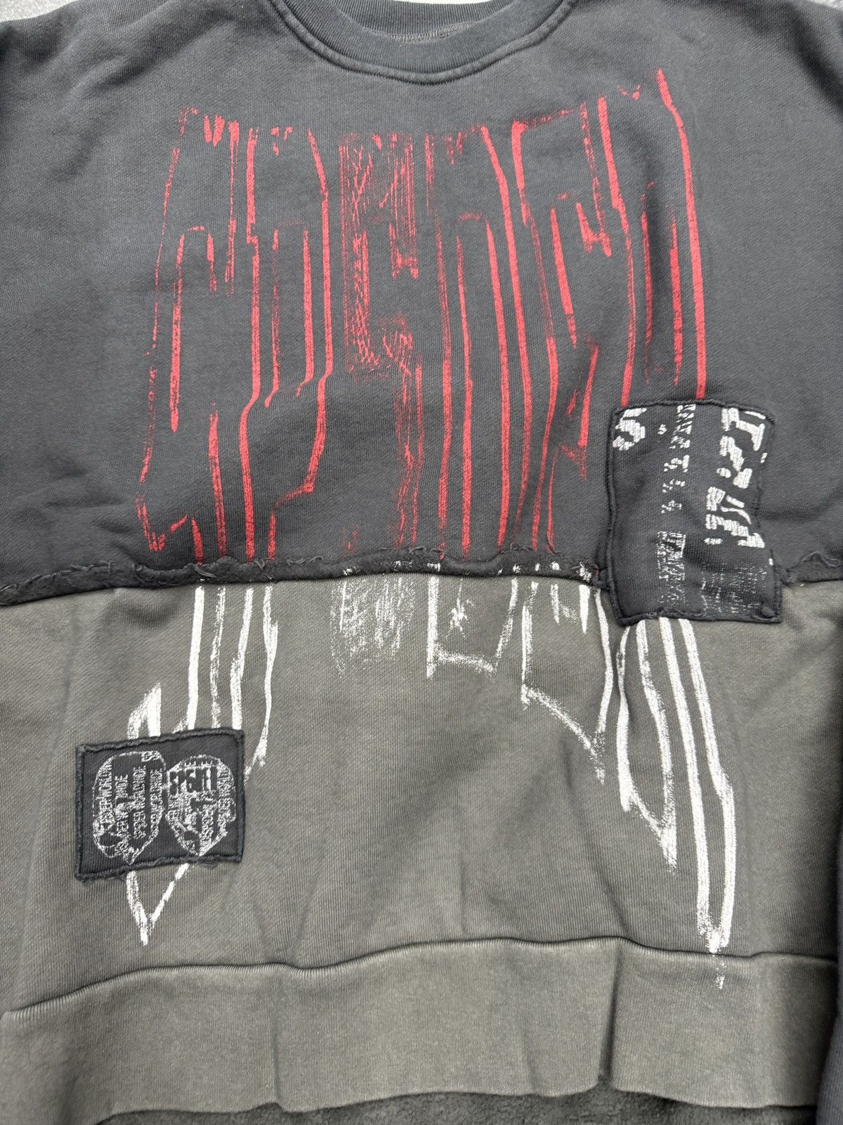 Sp5der Sp5der Diffused Collegiate Crewneck Size US XL / EU 56 / 4 - 2 Thumbnail