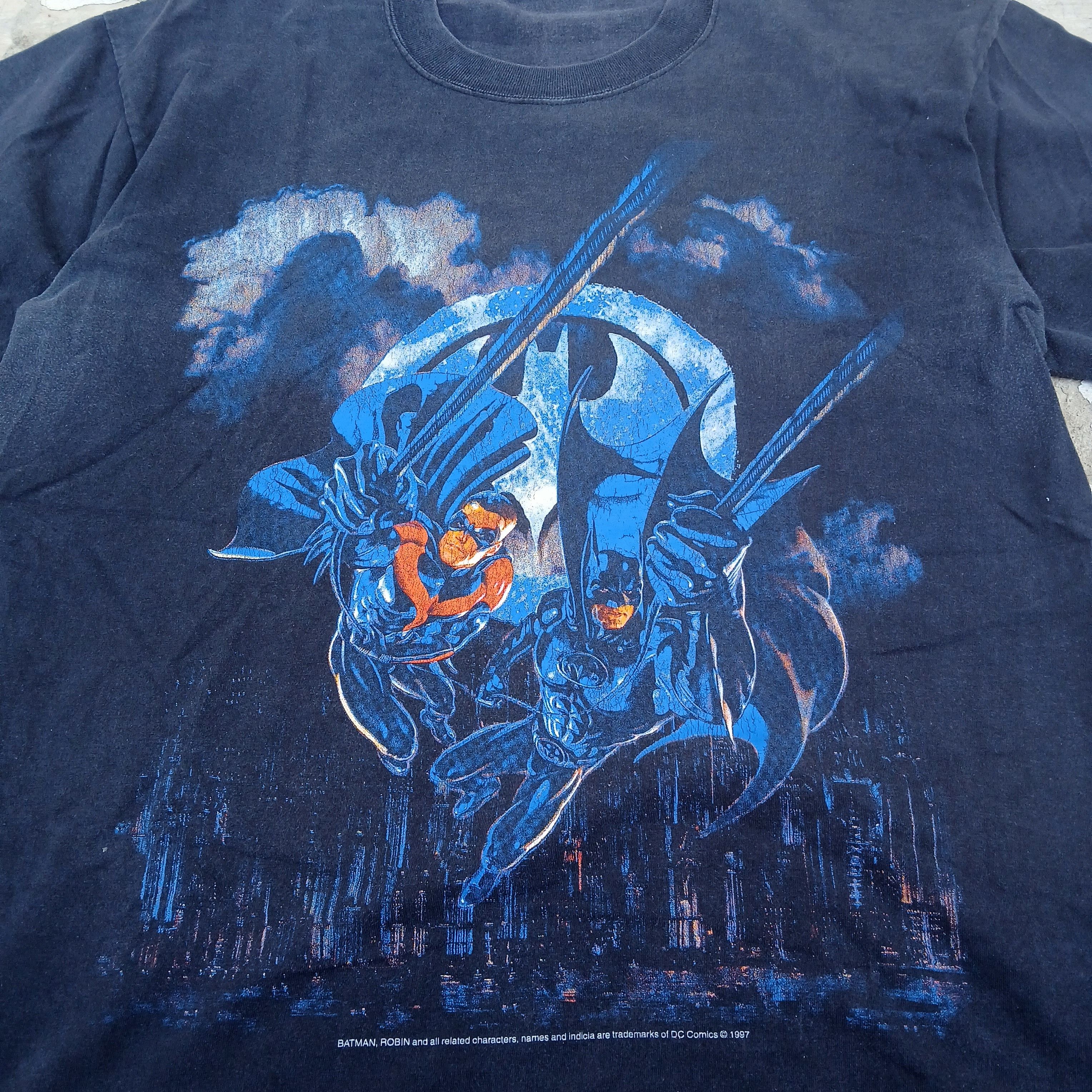 DC Comics × Vintage Vintage 90s batman n robin movie tee Size US L / EU 52-54 / 3 - 2 Thumbnail