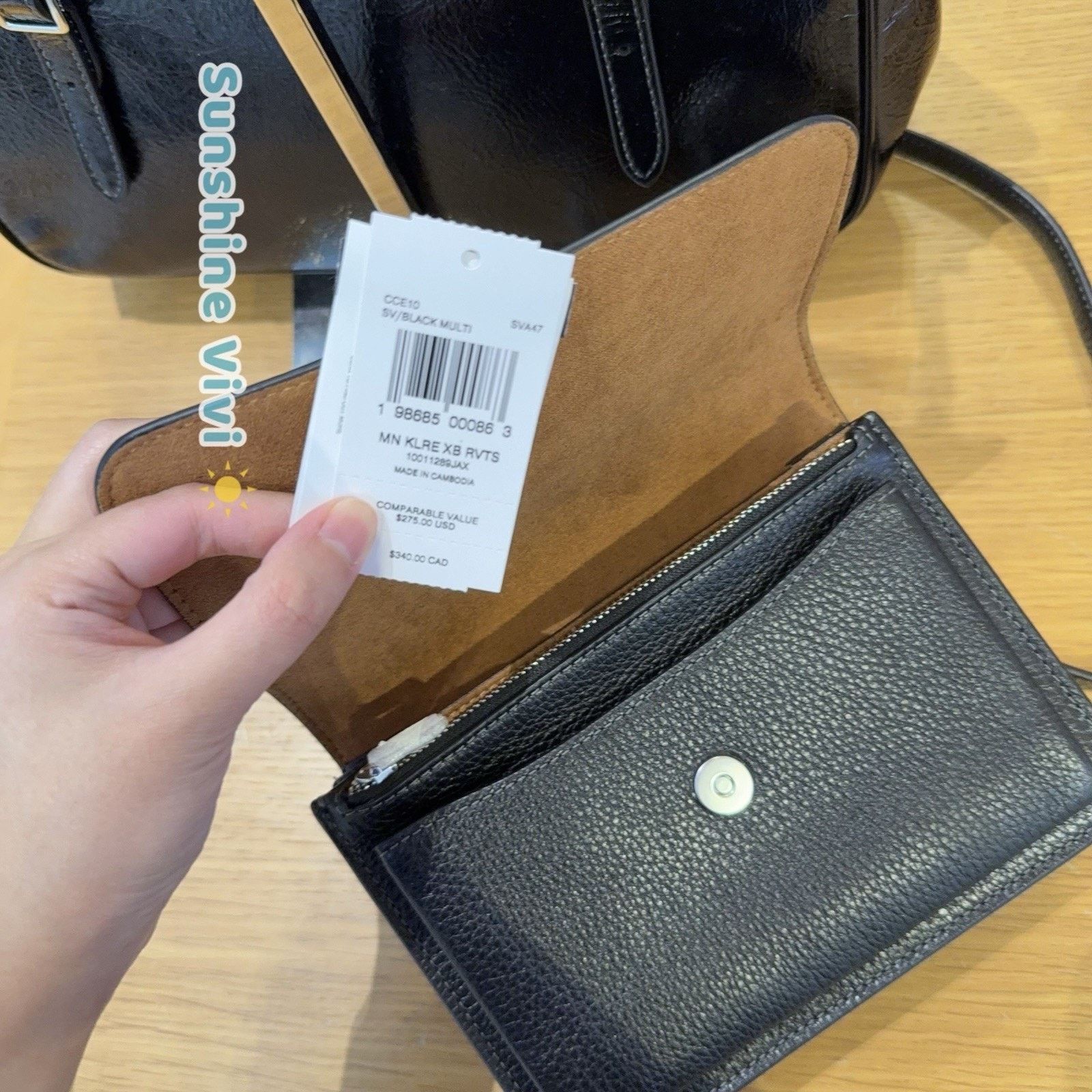 Coach NWT Bundle Coach Mini Klare Rivets CCE10 & CCL78 Snap Wallet Size ONE SIZE - 8 Thumbnail