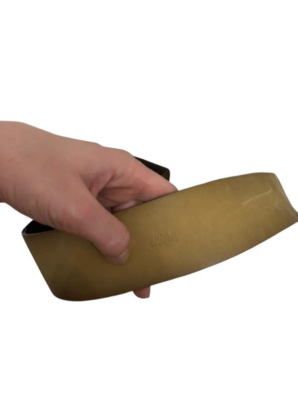 Prada Prada Brown Suede Belt with Oversized Round Buckle c.2000s Size ONE SIZE - 5 Thumbnail