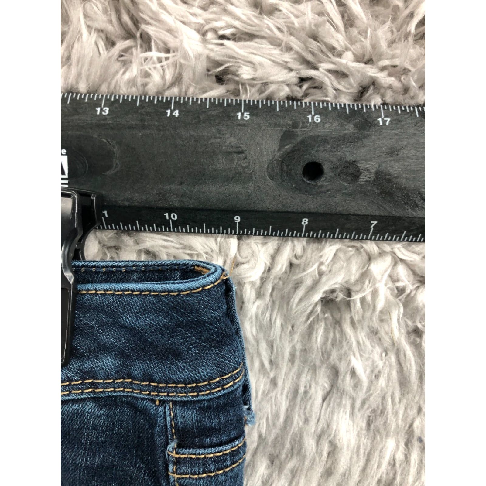 American Eagle Outfitters American Eagle Super Skinny Jeans Womens Size 6 Long Medium Wash Blue SMALL FLAW Size 28" / US 6 / IT 42 - 2 Thumbnail
