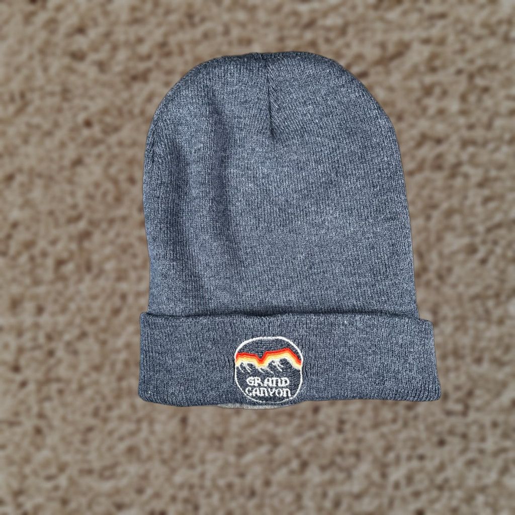 Vintage Beanie Grand Canyon Blue One Size Adult Knit 100% Acrylic Blend Embroider Unbranded Unisex Adults Hat/Taqe Size ONE SIZE - 1 Thumbnail