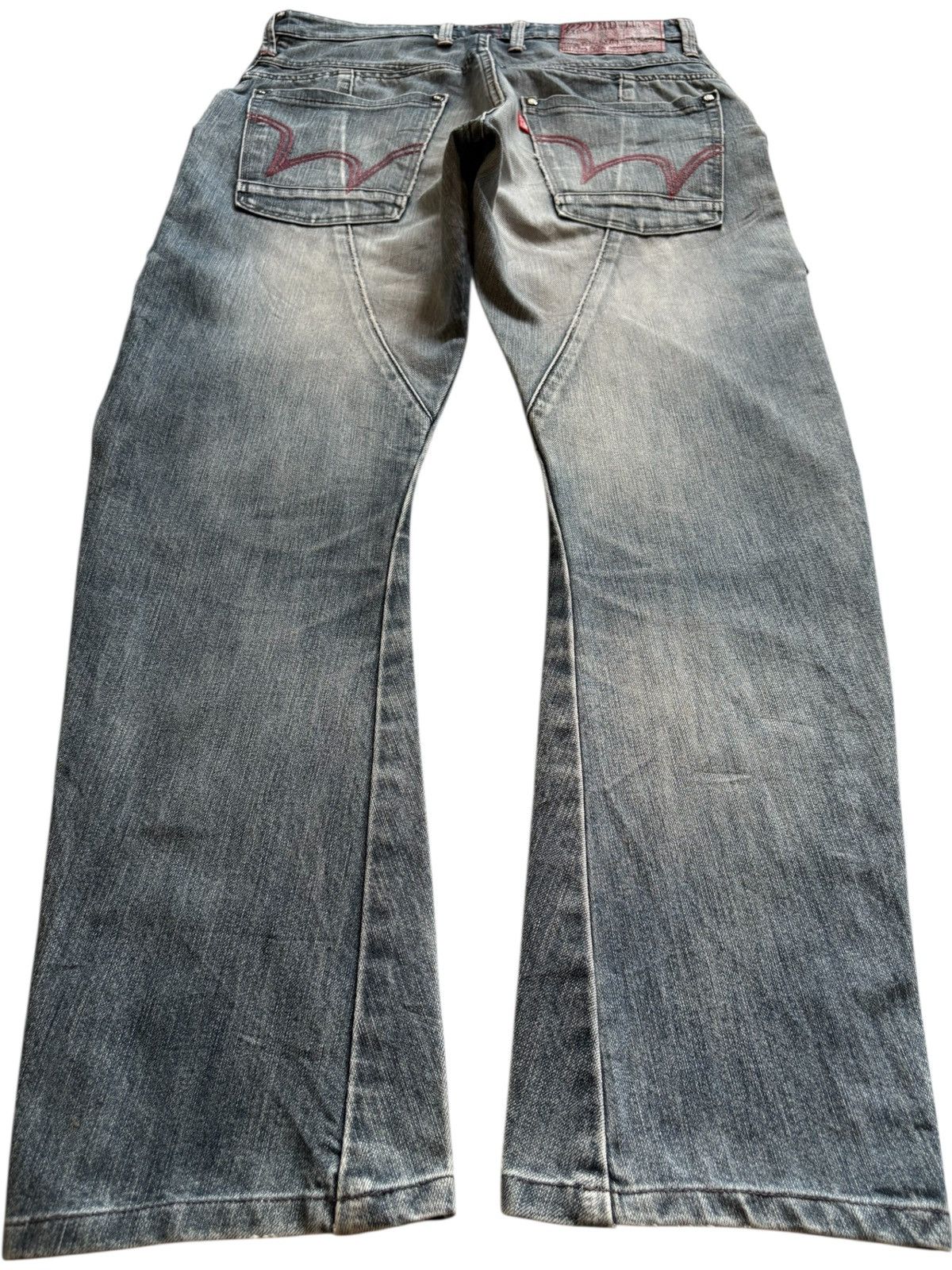 Edwin Vintage Edwin Blue Trip Mud Wash Curved Leg Distress Jean Size US 32 / EU 48 - 2 Thumbnail
