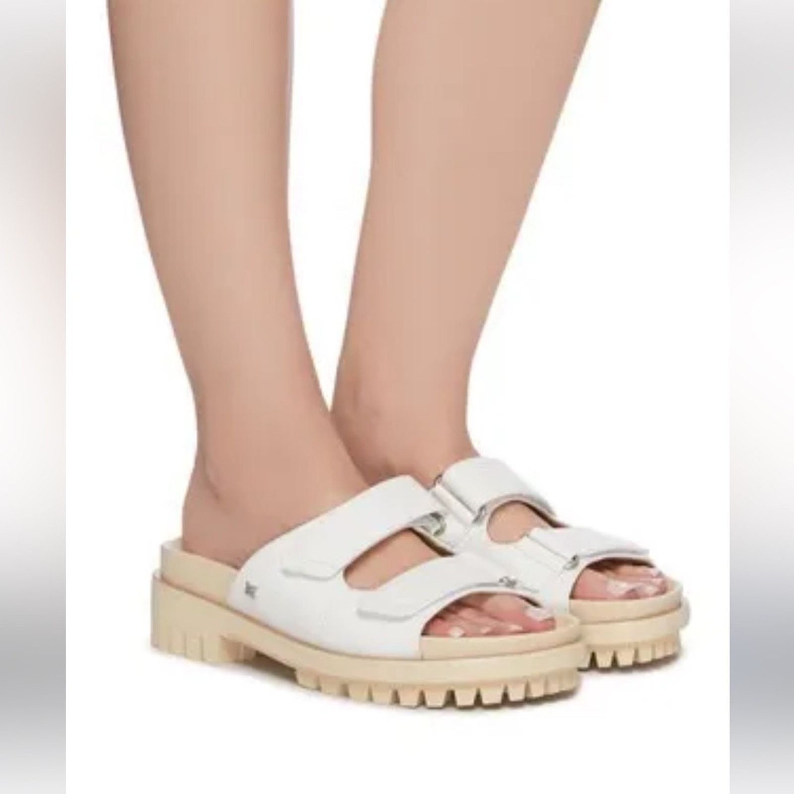 Sam Edelman Sam Edelman White Leather Sandals NEW Size 5 MSRP $140 Size US 5 / IT 35 - 2 Thumbnail