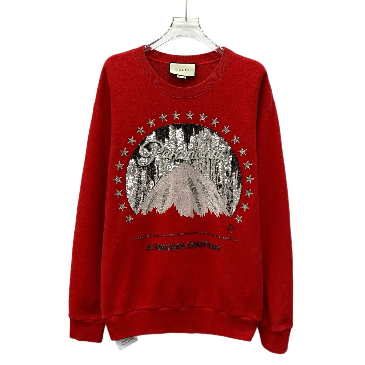 Gucci Gucci red snow mountain sequined cotton hoodie Size S / US 4 / IT 40 - 1 Thumbnail