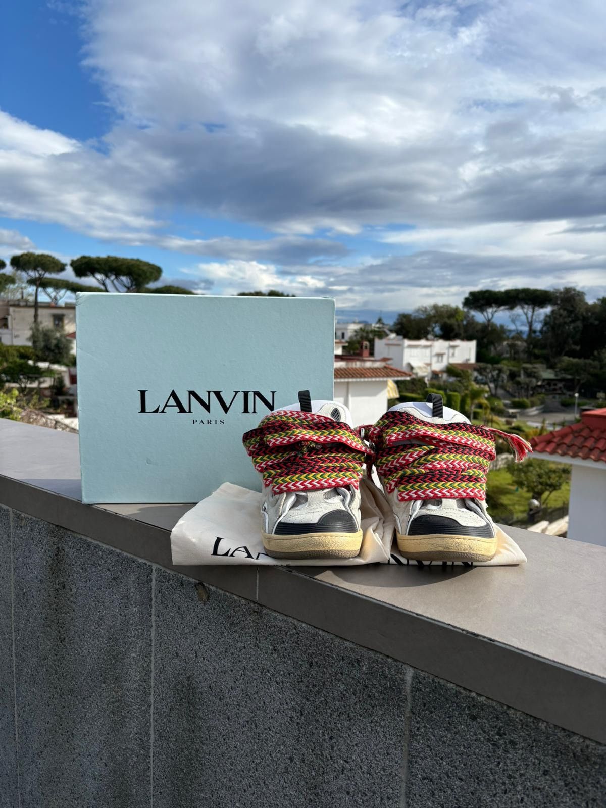 Lanvin Lanvin Curb White Ivory Sneakers Size US 11 / EU 44 - 2 Thumbnail