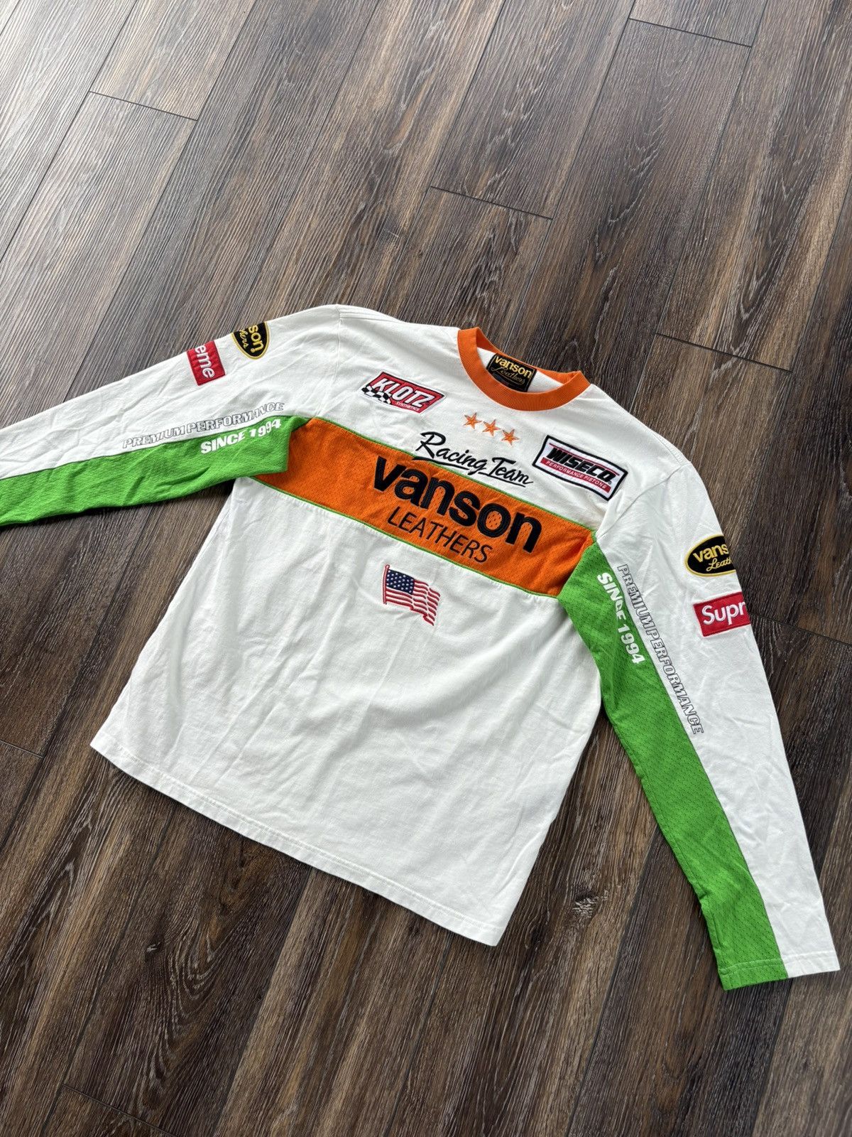 Supreme Supreme Vanson Leathers L/S Top SS26 White | Grailed